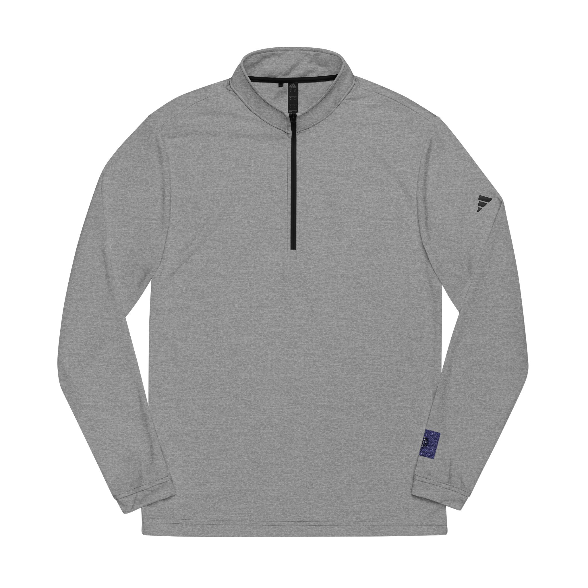 Zeus Logo Design Vector Illustration Adidas Quarter Zip Pullover Embroidery - Image 5