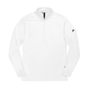 Hand Bones Rose Adidas Quarter Zip Pullover Embroidery