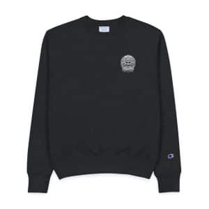 Gothic Sign With Skull Grunge Vintage Design T Shirts (5) Mens Champion Crewneck Sweatshirt