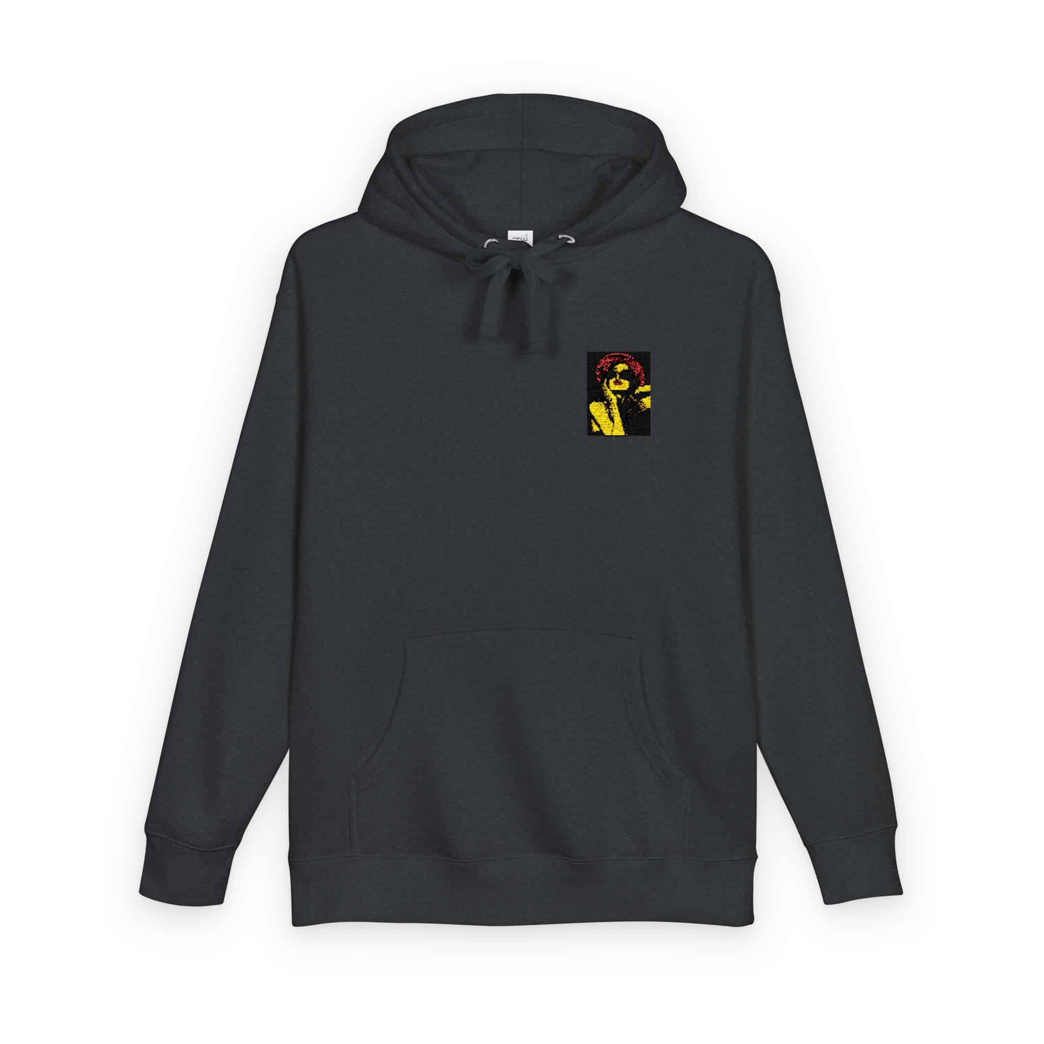 Woman With Sunglasses Unisex Fleece Hoodie - Image 26