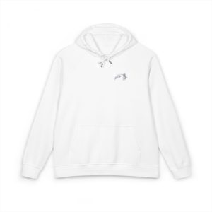 Hand Bones Rose Unisex Eco Raglan Hoodie Embroidery