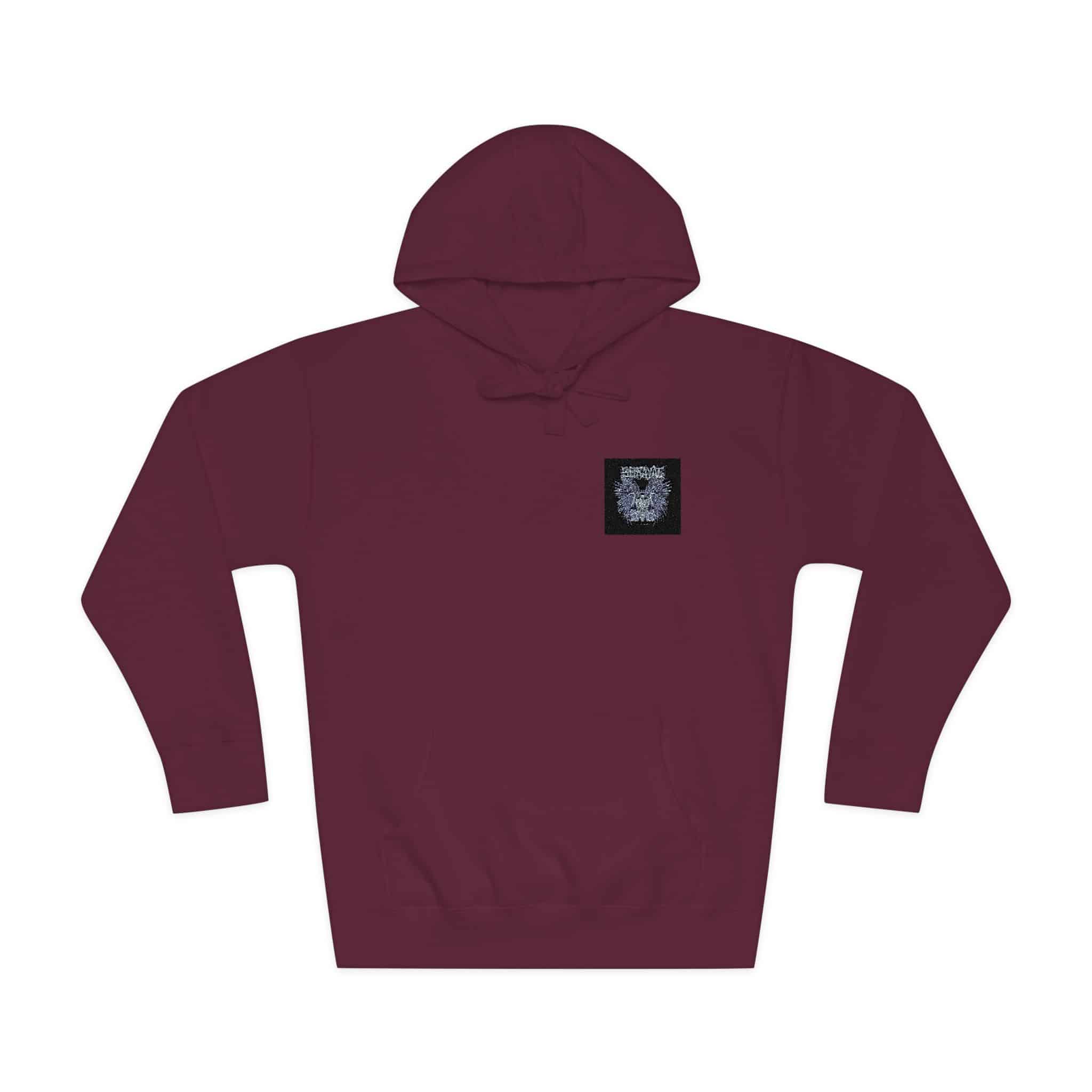 Raven Couple With Text Illustration Unisex Fleece Hoodie - Image 29