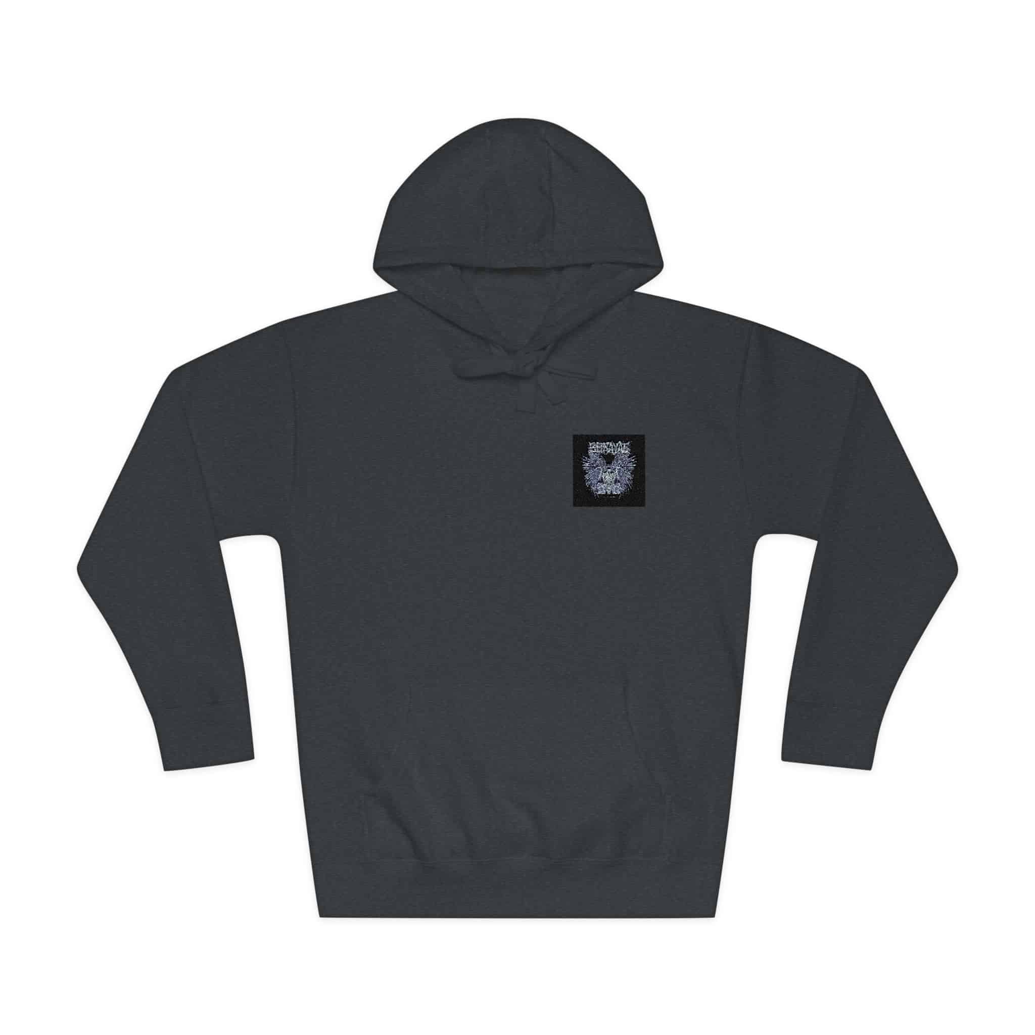 Raven Couple With Text Illustration Unisex Fleece Hoodie - Image 25