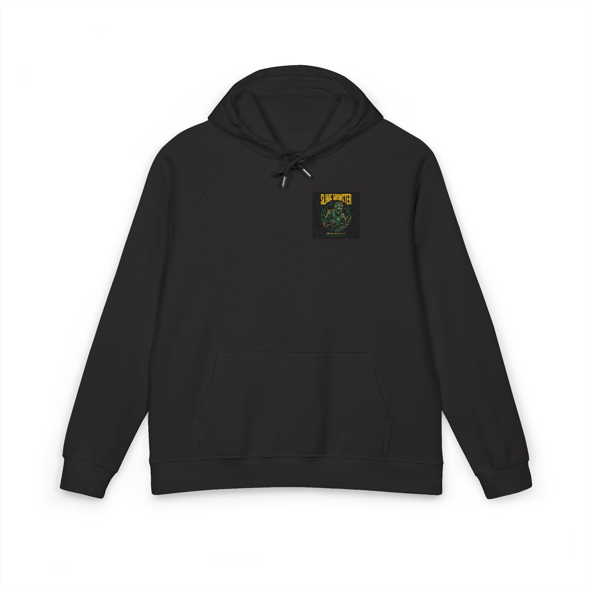 Slime Monster Unisex Eco Raglan Hoodie Embroidery - Image 17