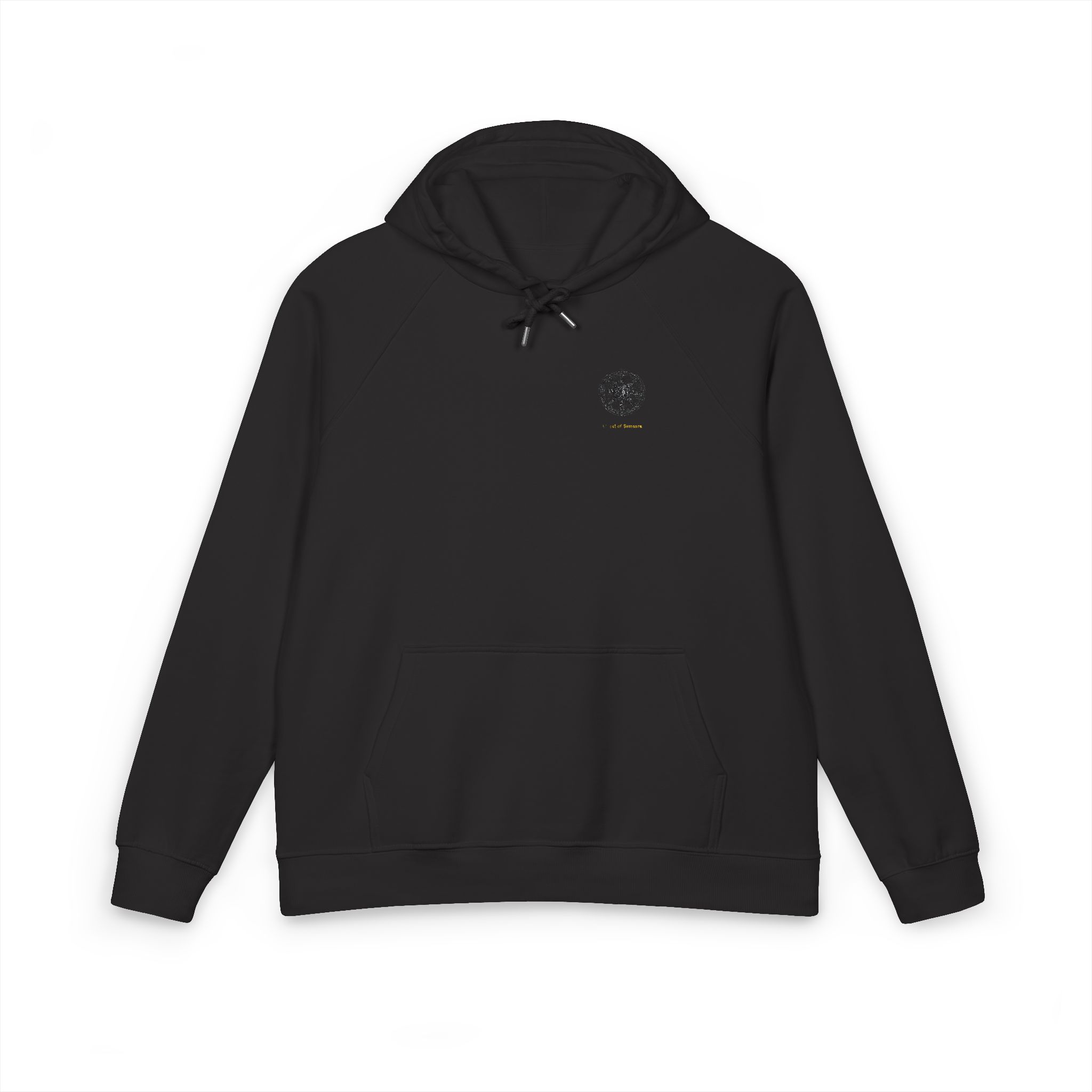 Wheel of Samsara Unisex Eco Raglan Hoodie Embroidery - Image 17