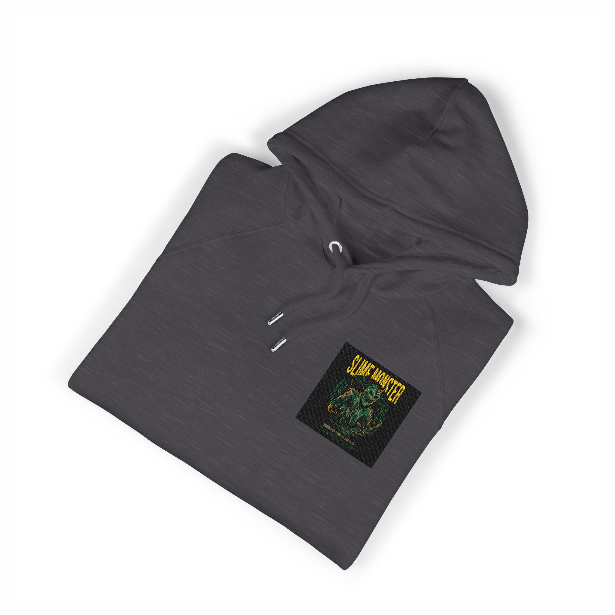 Slime Monster Unisex Eco Raglan Hoodie Embroidery - Image 11