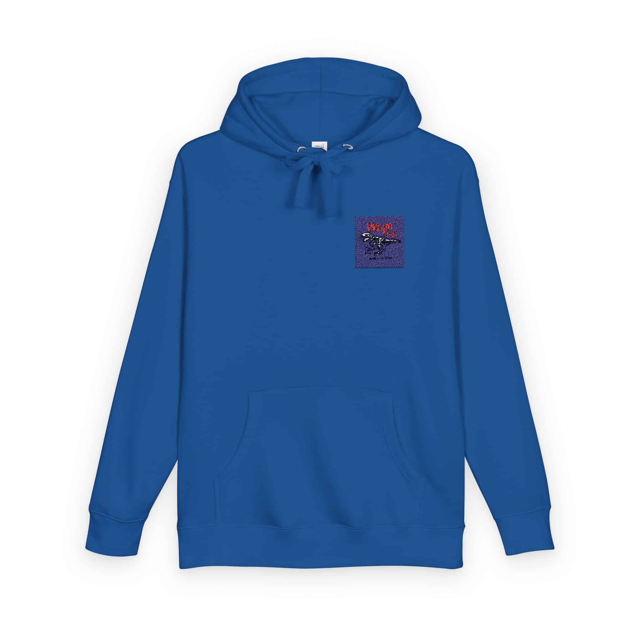Dream Big Slogan With Cartoon Dinosaur Skeleton Vector Illustration Unisex Fleece Hoodie - Image 18