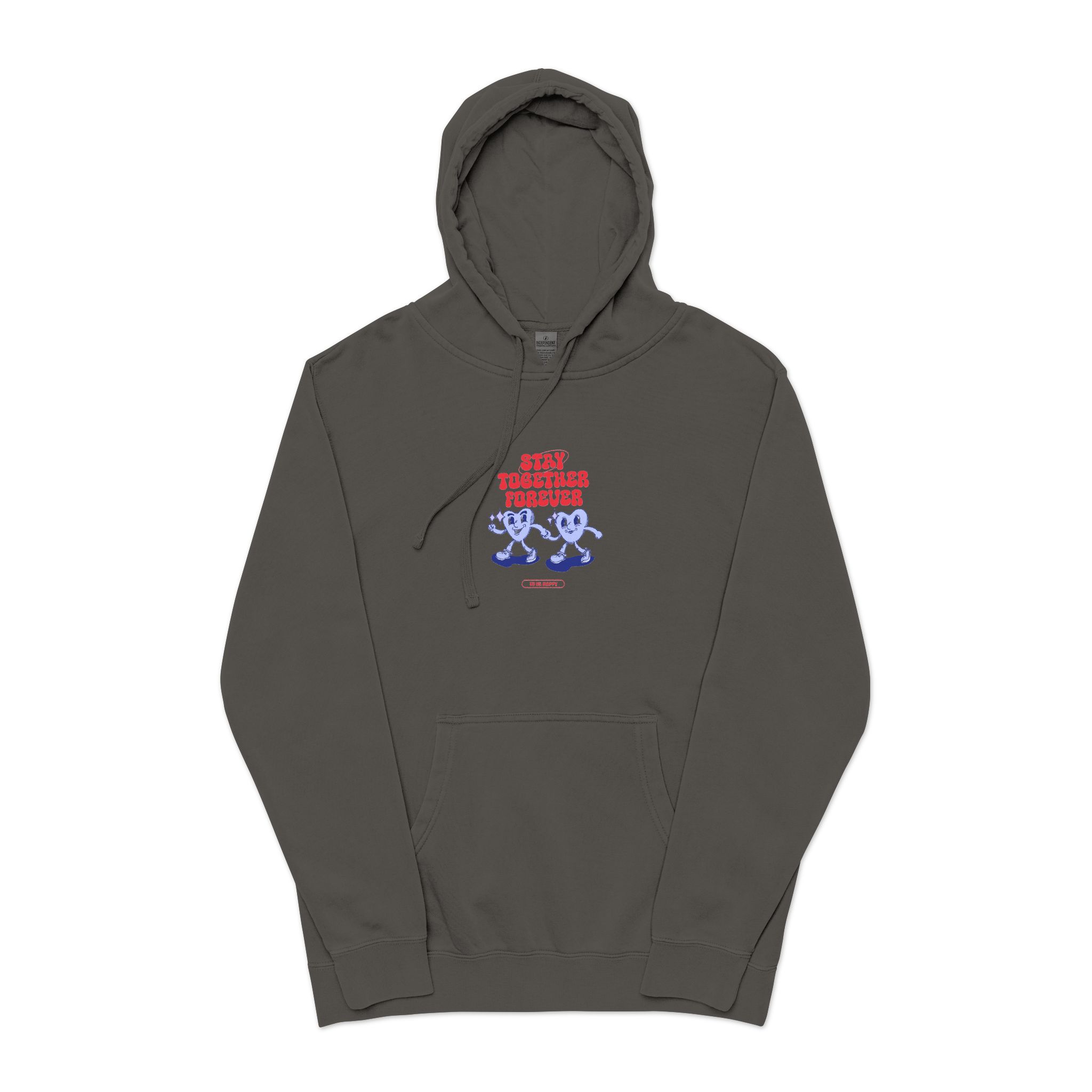Stay Together Forever Unisex Pigment Dyed Hoodie Embroidery - Image 25