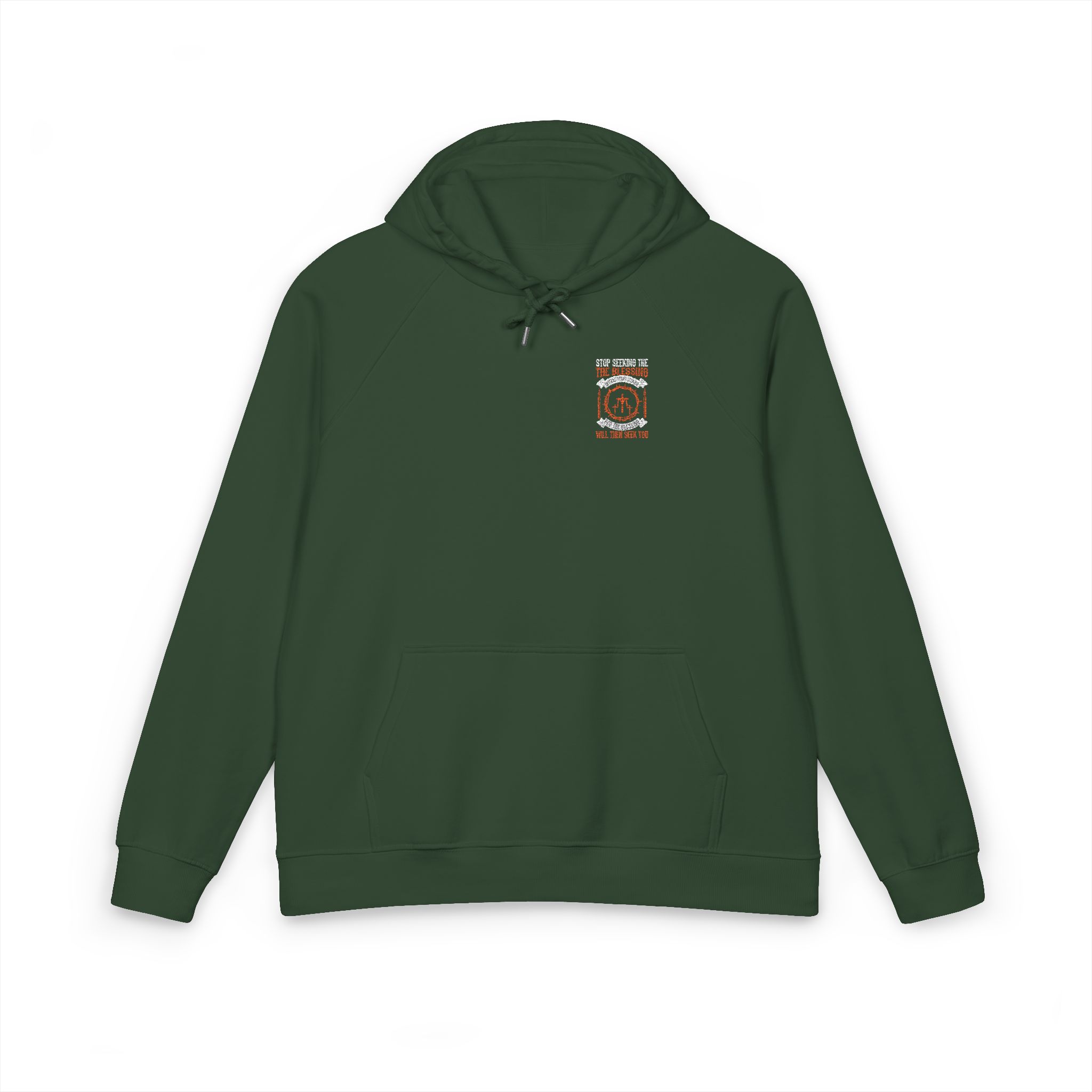 Stop Seeking the Blessing Instead Start Seeking God the Blessing Will Then Seek You 1717038 Unisex Eco Raglan Hoodie Embroidery - Image 13