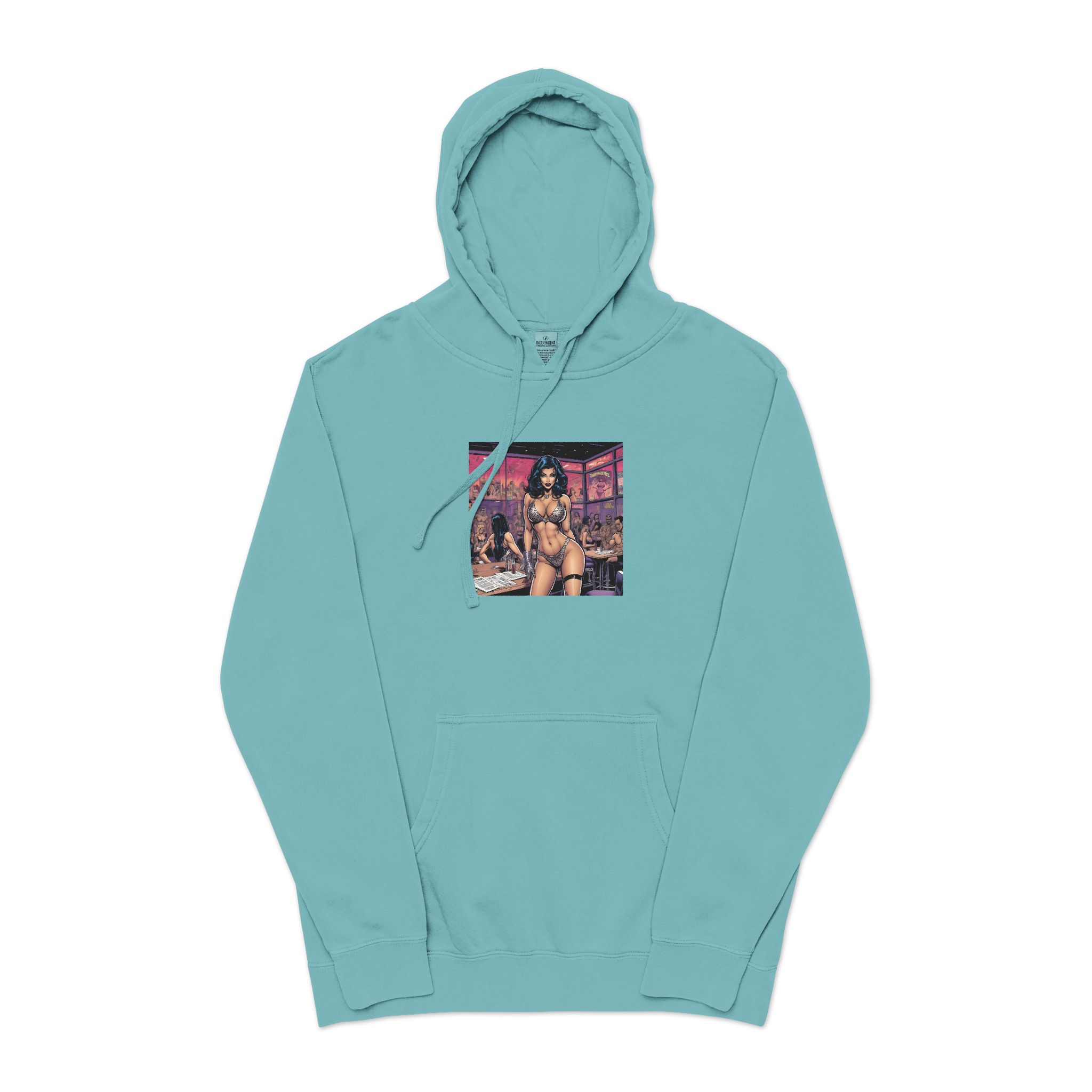 Sexy Woman 4 Unisex Pigment Dyed Hoodie Embroidery - Image 9