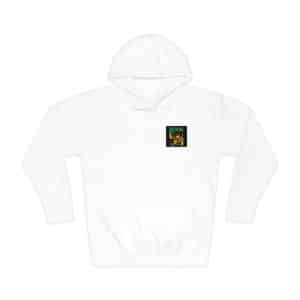 Smiling Mouse Wearing Red Boxing Gloves Streetwear Cartoon Illustration Unisex Fleece Hoodie