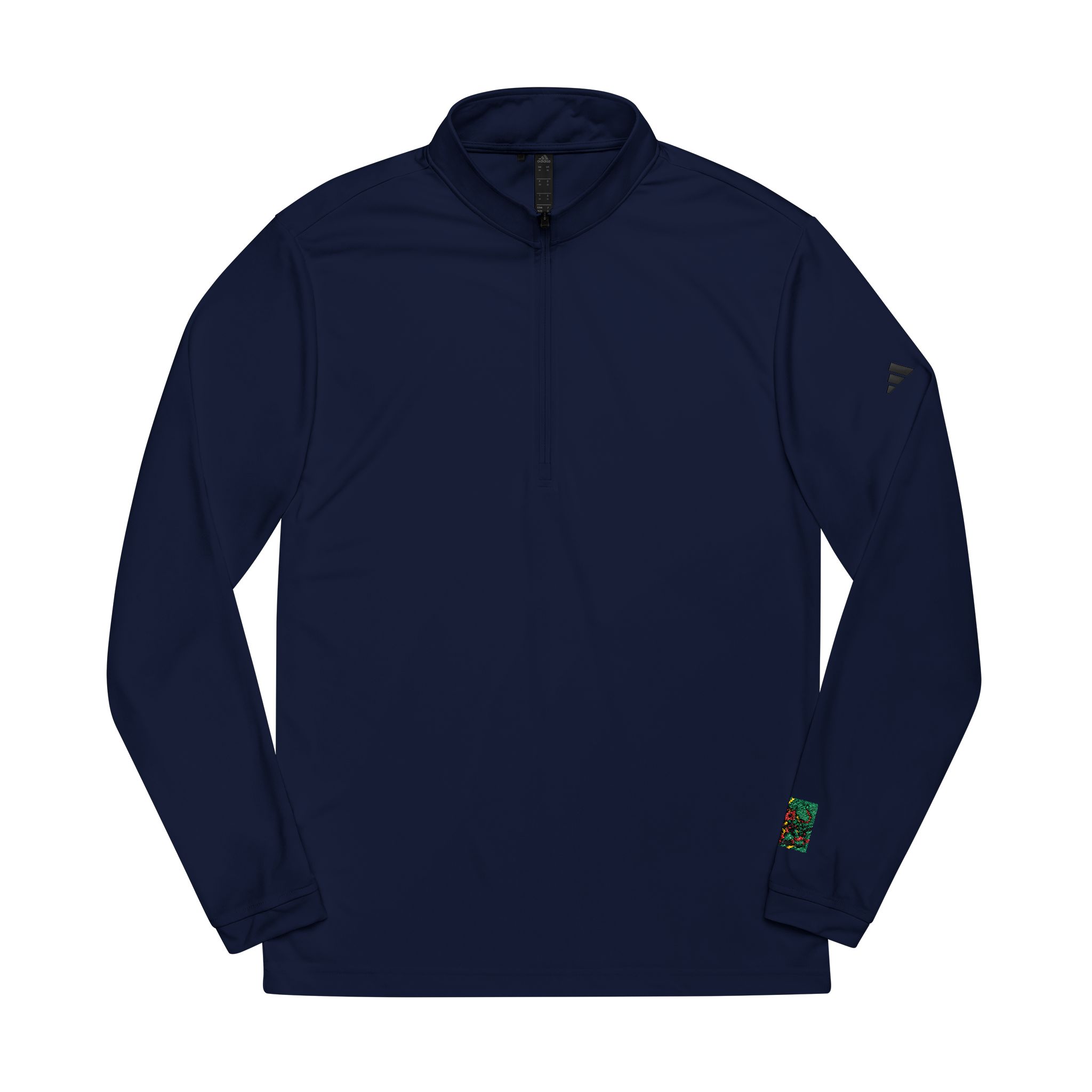 Drawing Cat With Red Tail Adidas Quarter Zip Pullover Embroidery - Image 9