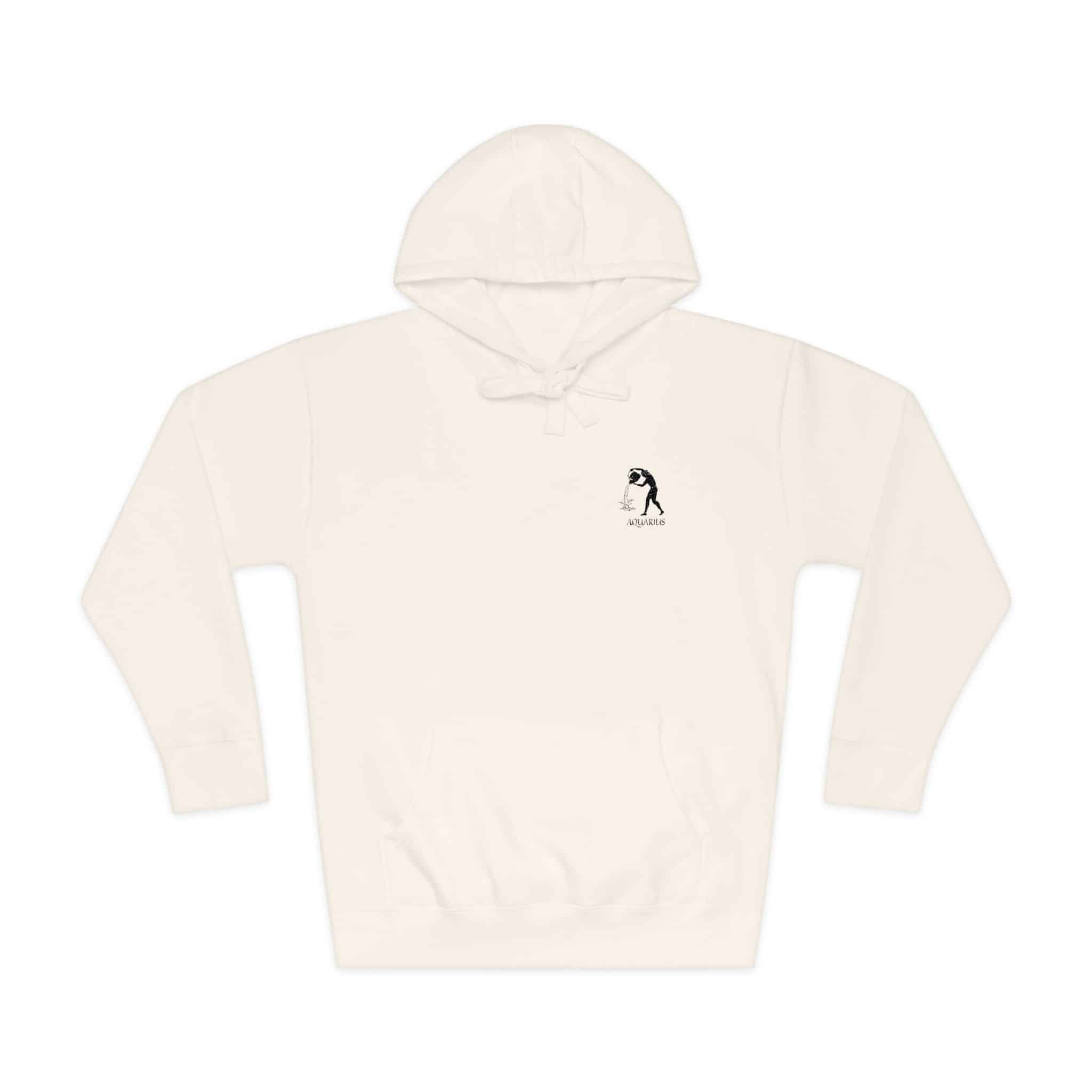 Aquarius Zodiac Sign Unisex Fleece Hoodie - Image 5