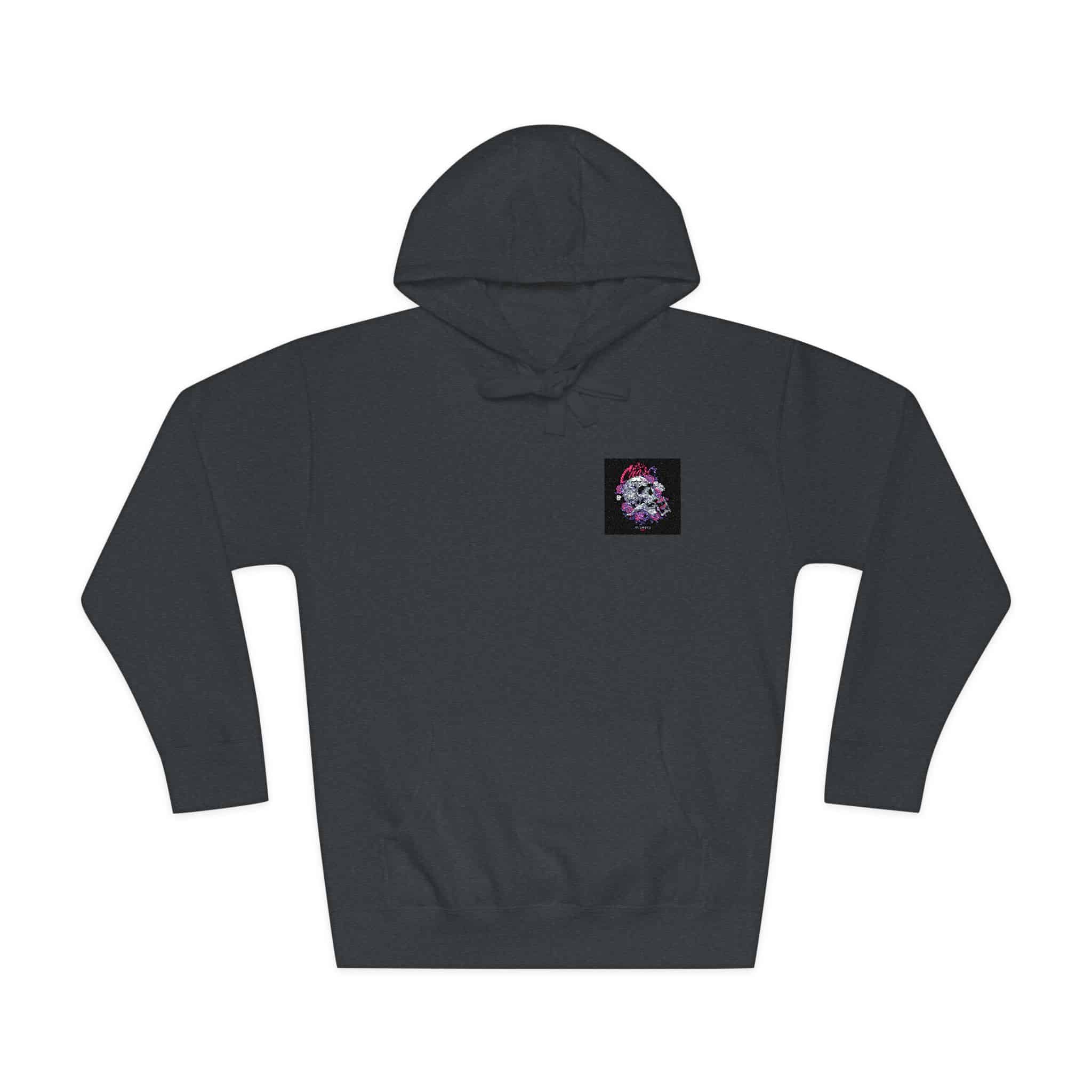 Skull Tattoomachine With Text Illustration Unisex Fleece Hoodie - Image 25