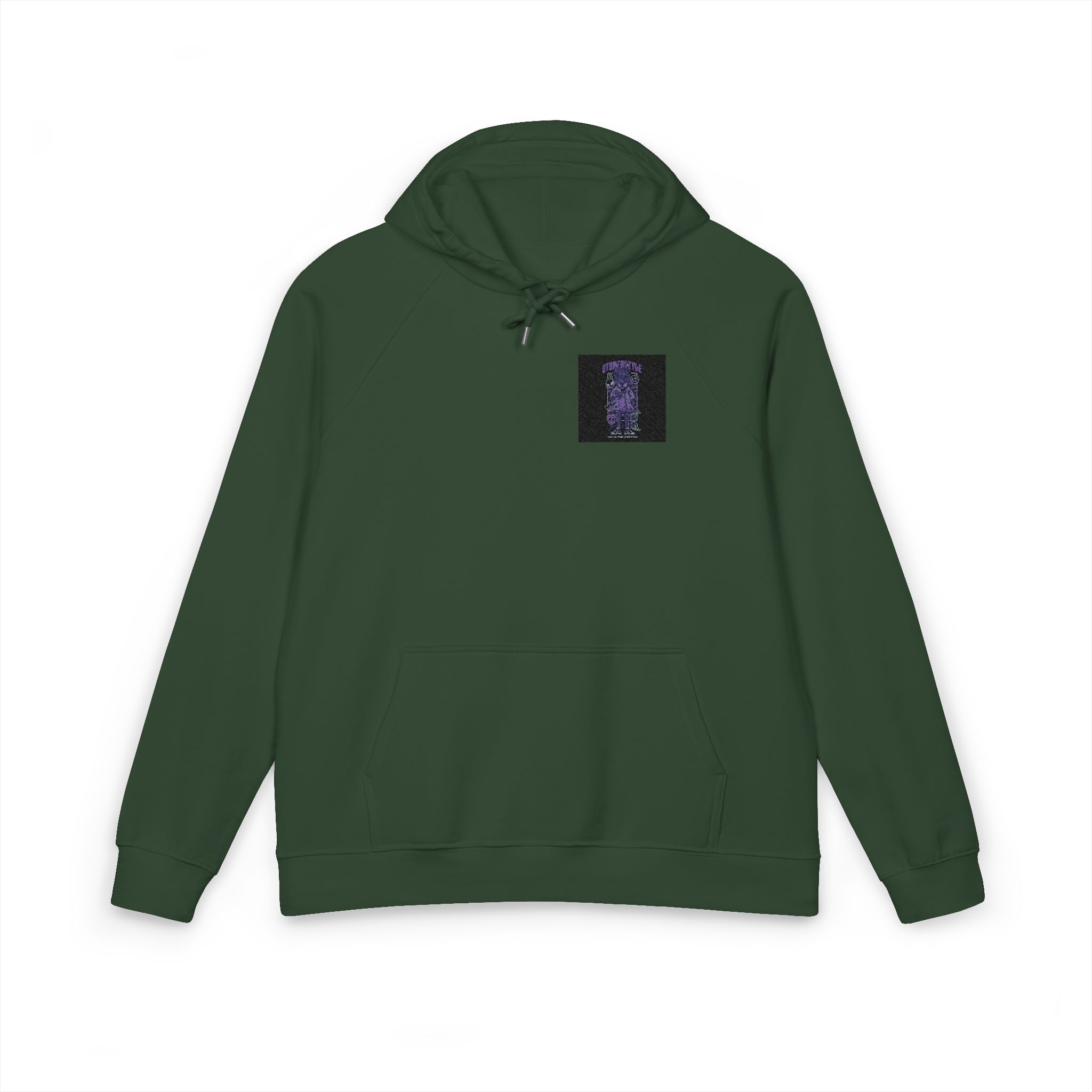 Stoner Style Dobermann Holiday Unisex Eco Raglan Hoodie Embroidery - Image 13