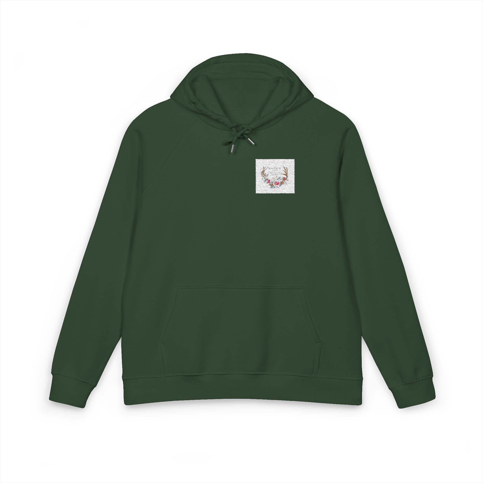 Plant Your Love and Let It Grow Unisex Eco Raglan Hoodie Embroidery - Image 13
