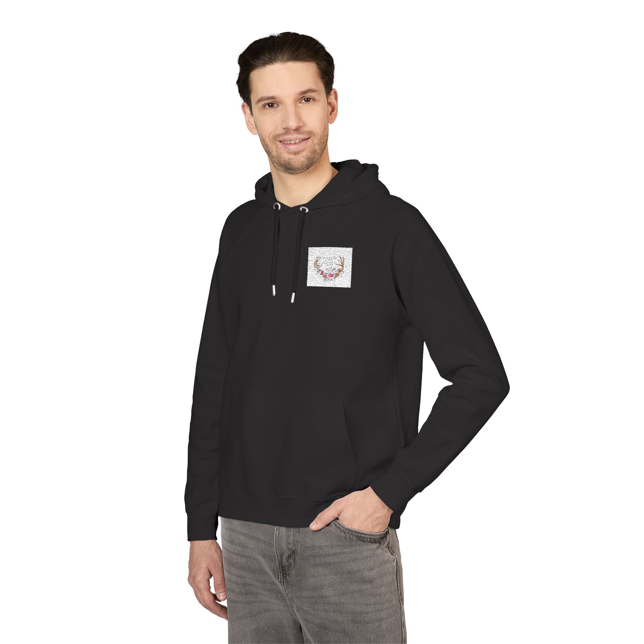 Plant Your Love and Let It Grow Unisex Eco Raglan Hoodie Embroidery - Image 20