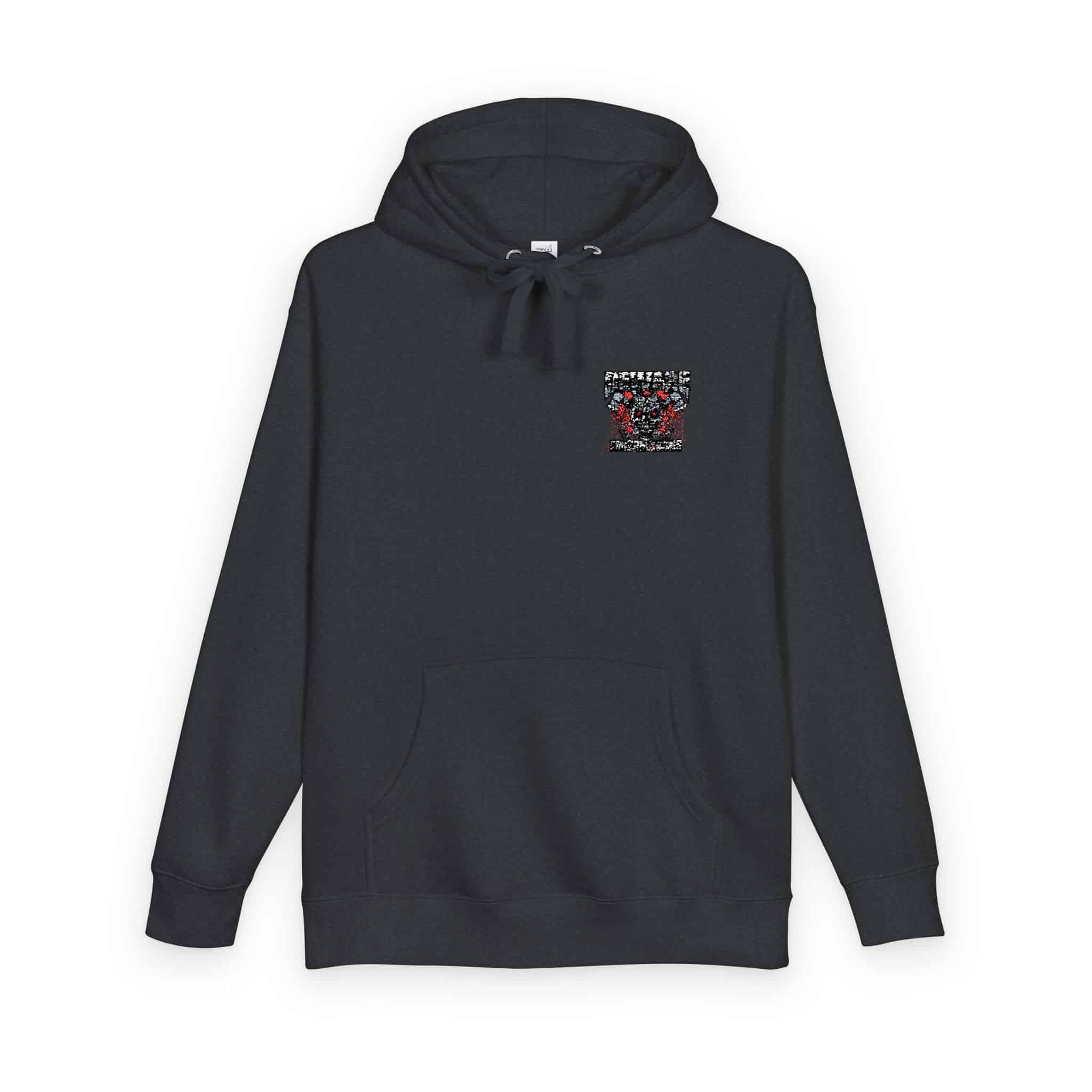 Gothic Sign With Skull Grunge Vintage Design T Shirts (25) Unisex Fleece Hoodie - Image 26