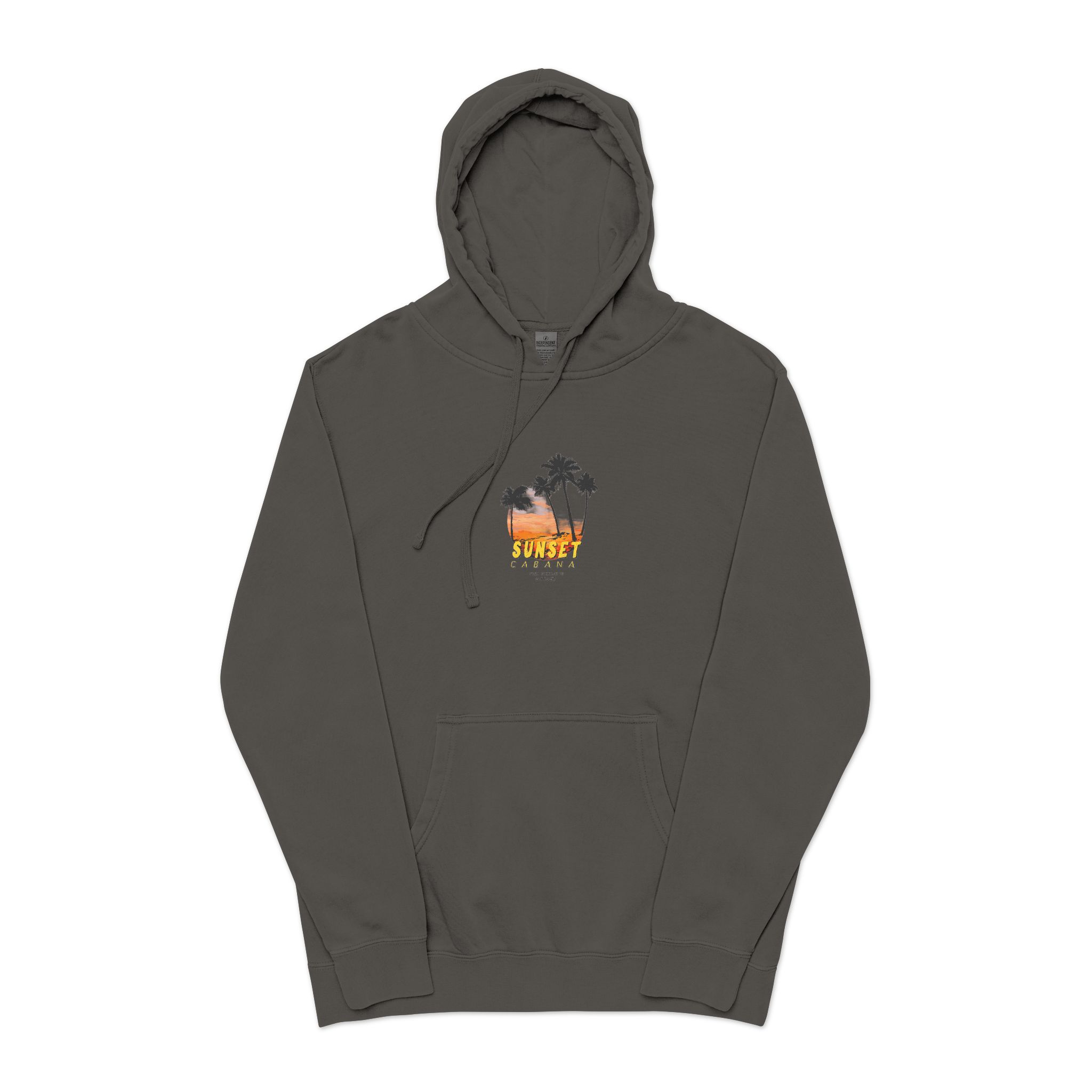 Sunset Cabana Unisex Pigment Dyed Hoodie Embroidery - Image 25