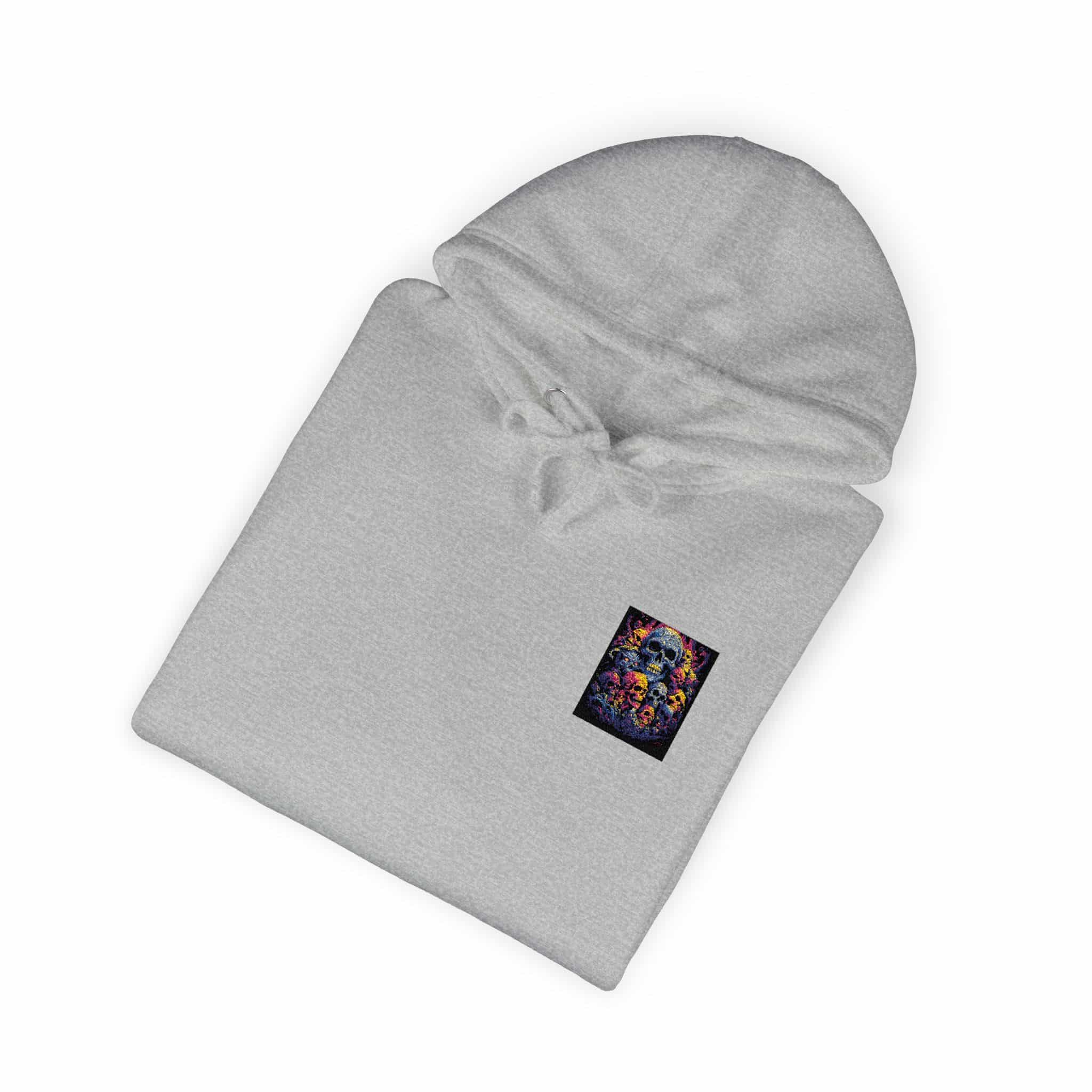 Colorful Human Skull Ai Design (1) Unisex Fleece Hoodie - Image 16