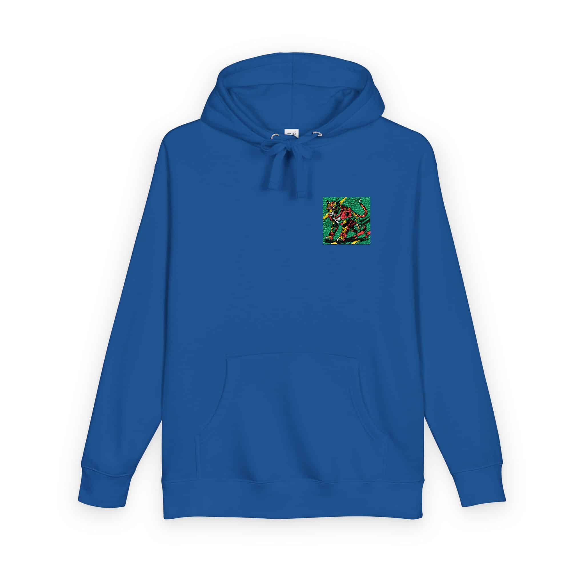 Drawing Cat With Red Tail Unisex Fleece Hoodie - Image 18