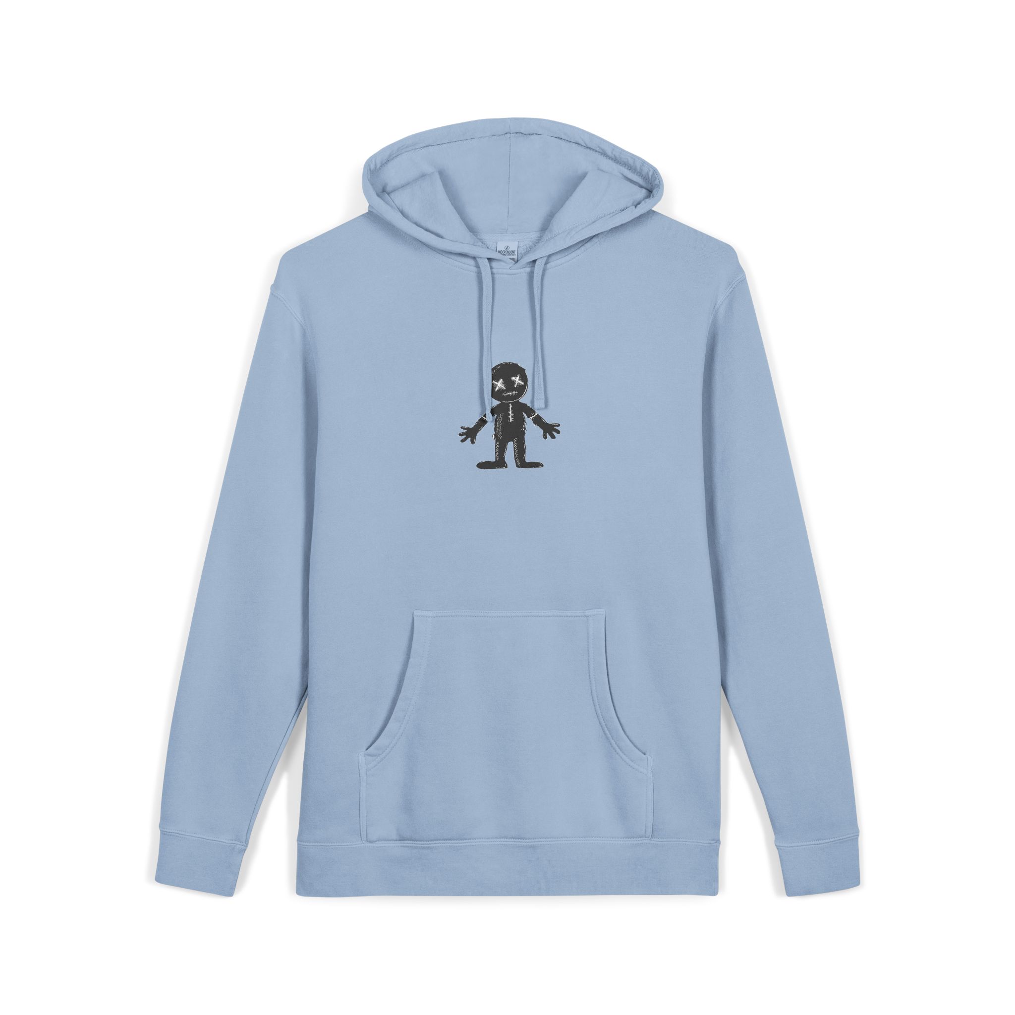 Silhouette Voodoo Doll Black Color Only 3 Unisex Pigment Dyed Hoodie Embroidery - Image 19