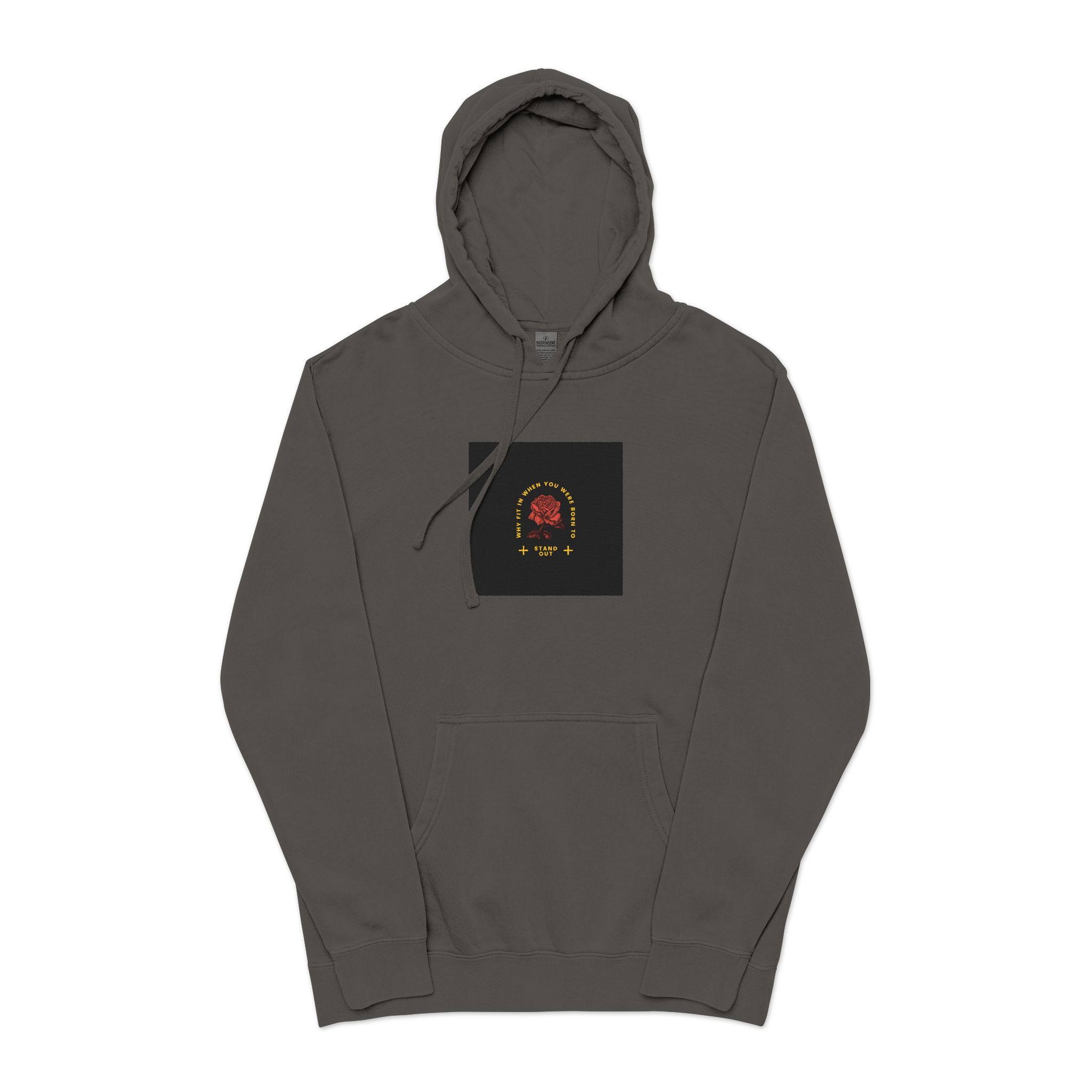 Stand Out Unisex Pigment Dyed Hoodie Embroidery - Image 25