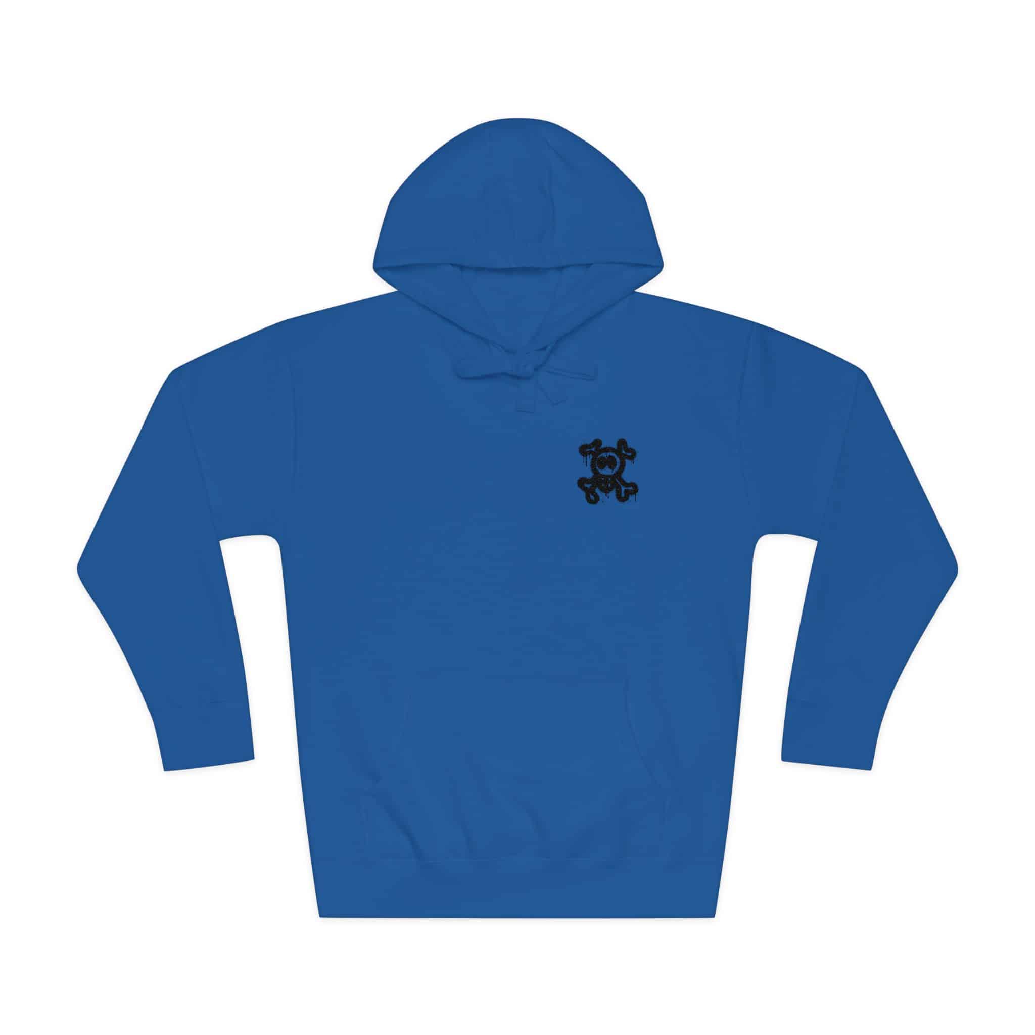 Spray Painted Graffiti Skull Sprayed Graffiti Skull Icon With Spray Black White Unisex Fleece Hoodie - Image 17