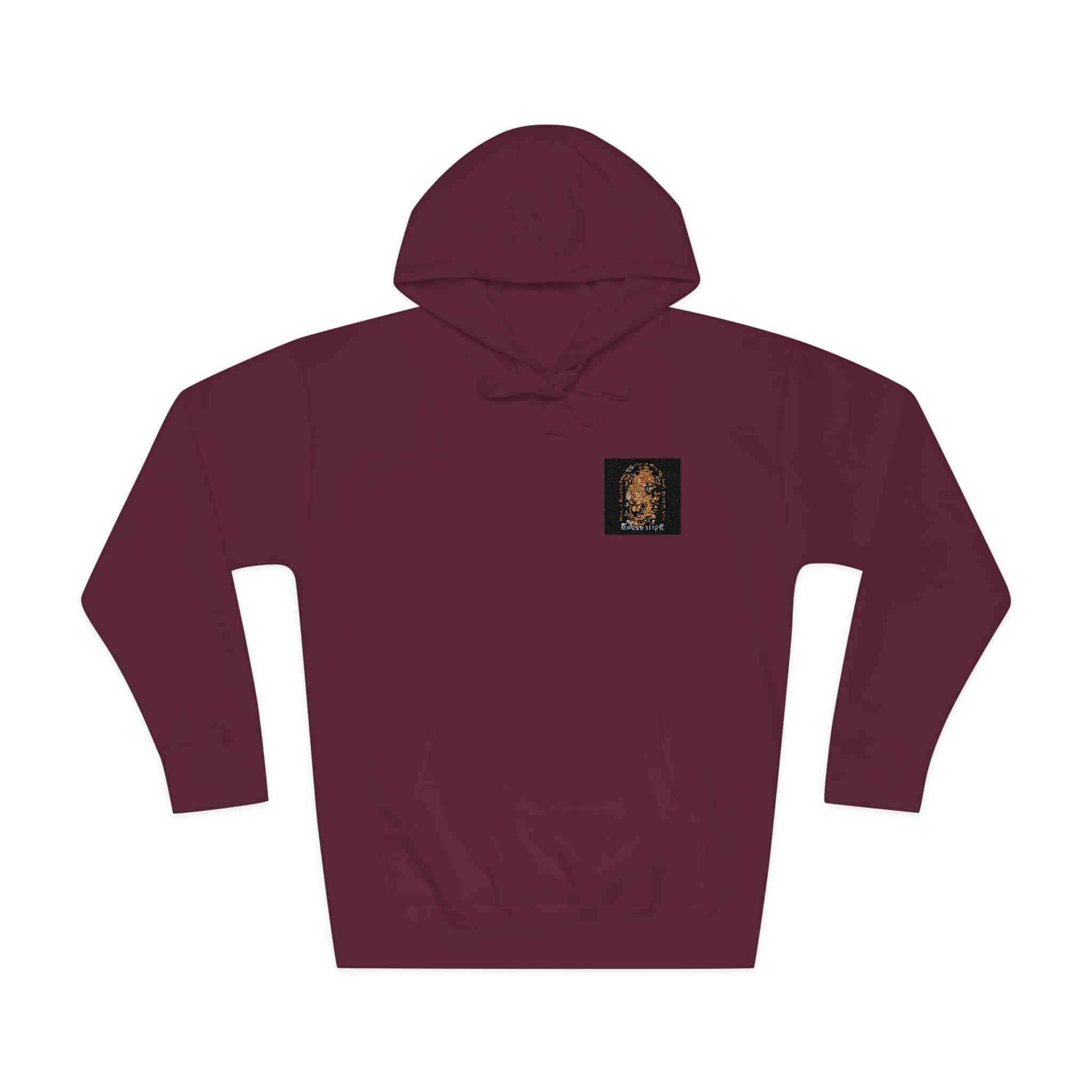 Qilin With Text Illustration Unisex Fleece Hoodie - Image 29