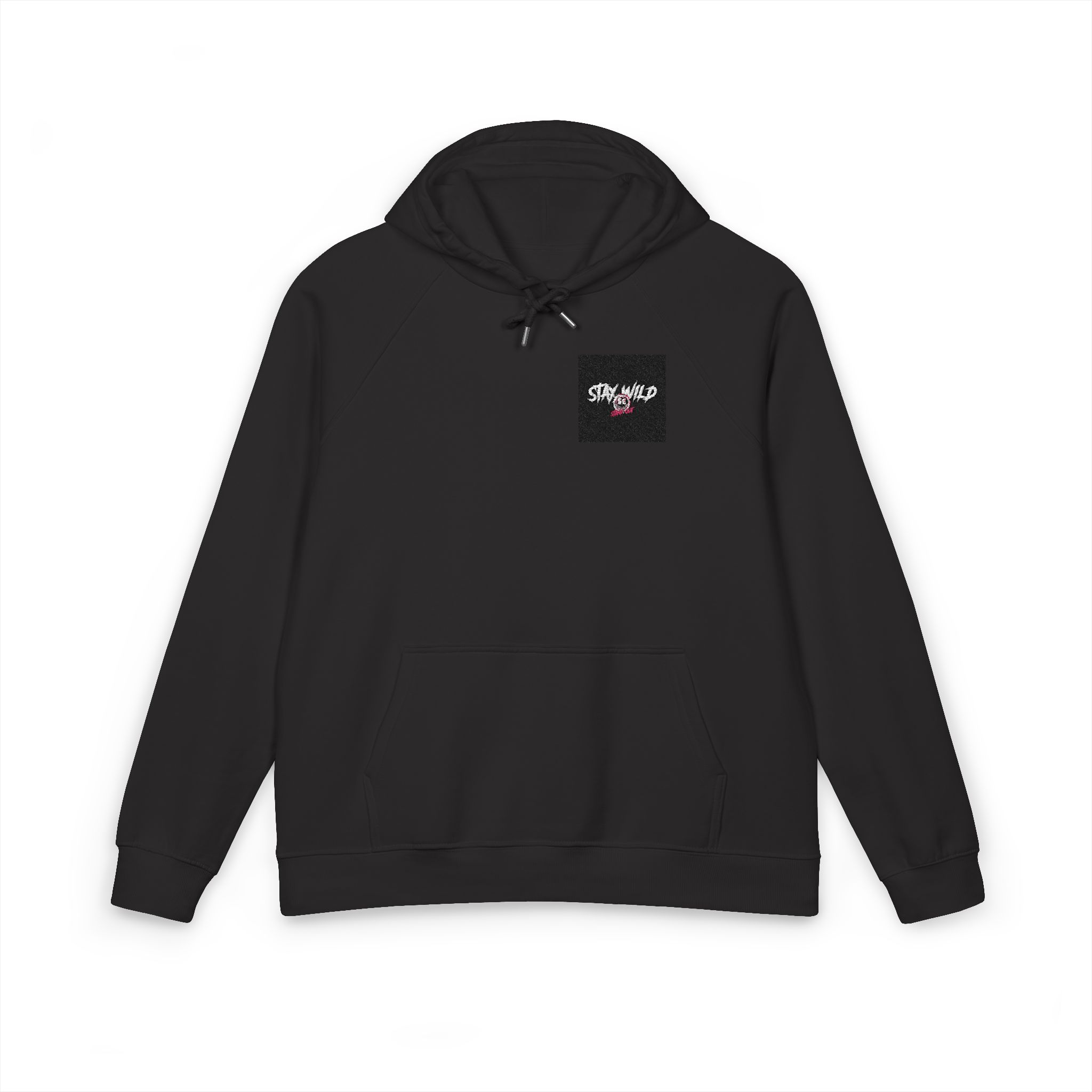 Stay Wild Stand Out Unisex Eco Raglan Hoodie Embroidery - Image 17