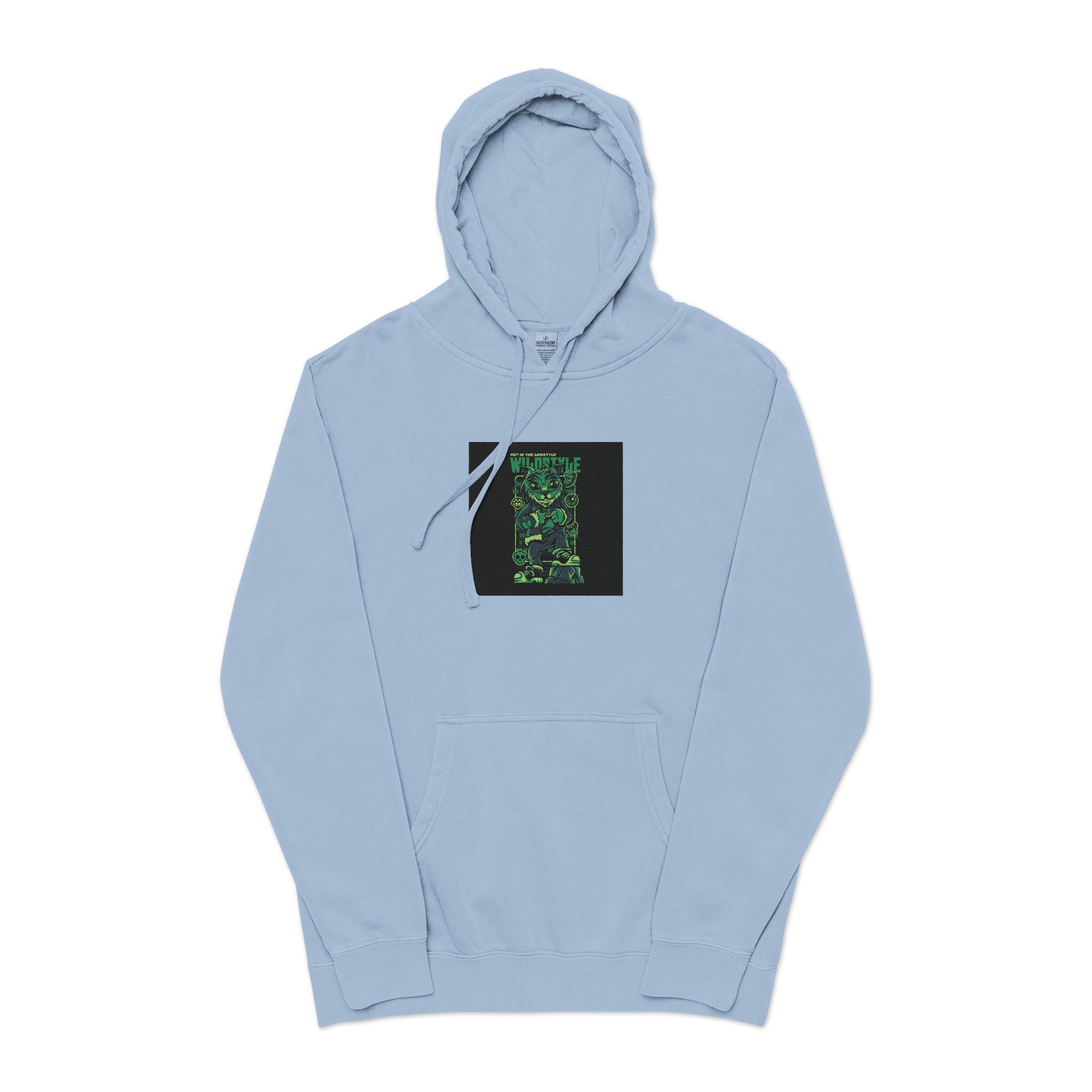Wildstyle Unisex Pigment Dyed Hoodie Embroidery - Image 17
