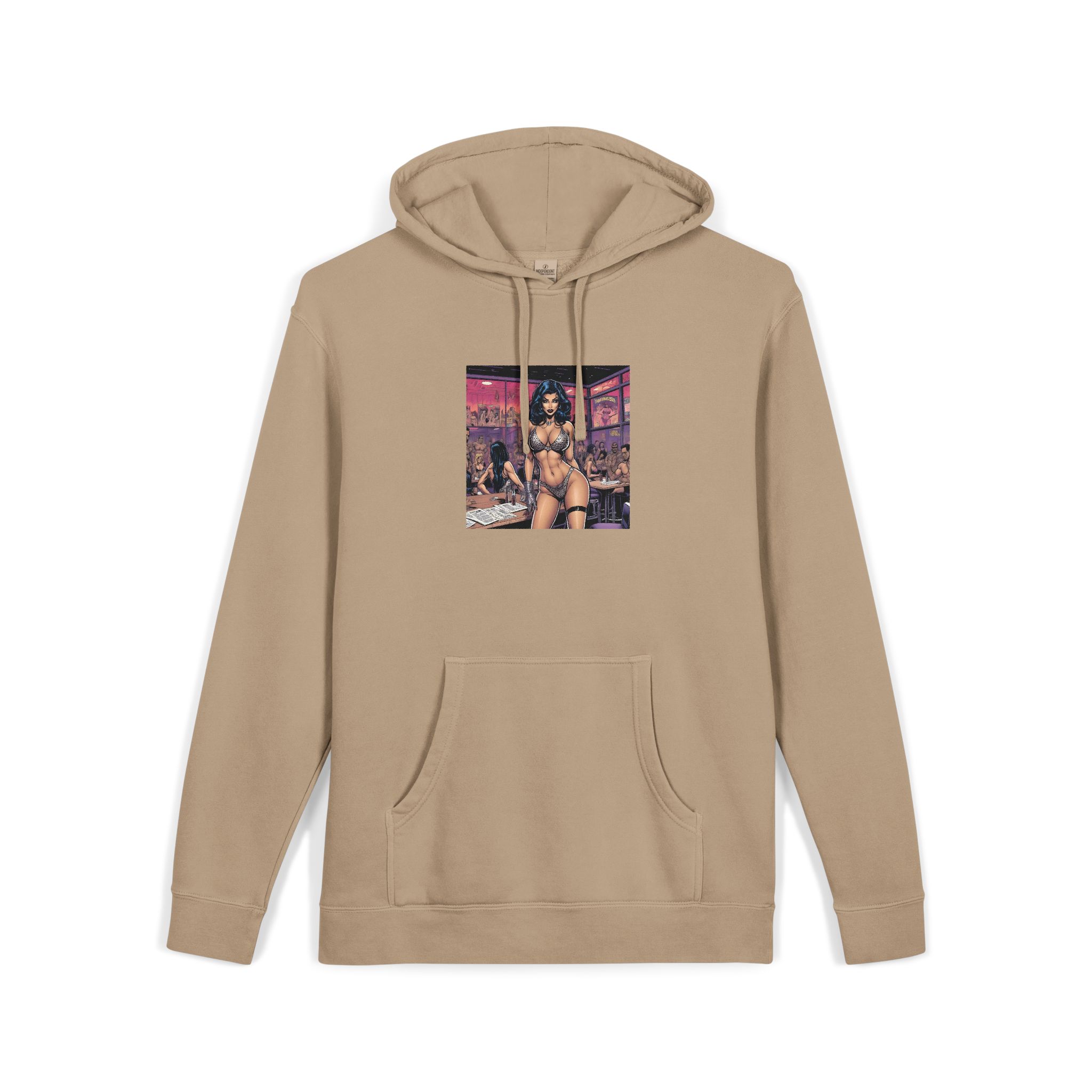Sexy Woman 4 Unisex Pigment Dyed Hoodie Embroidery - Image 7