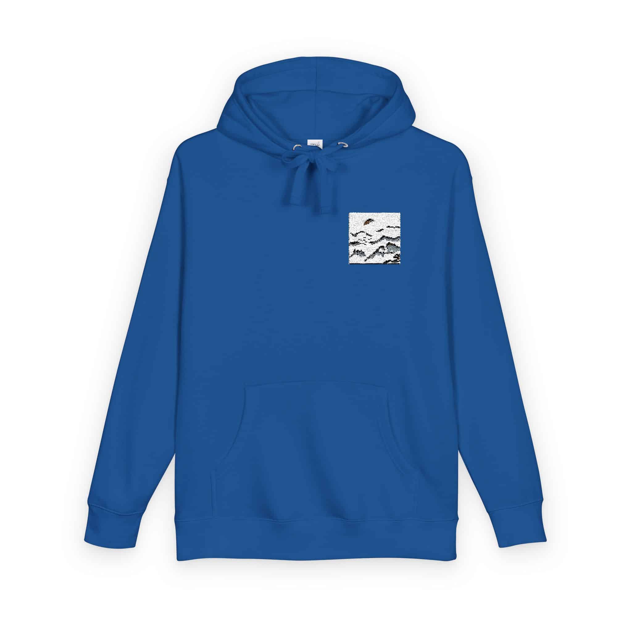 Watercolor Chinese Style Unisex Fleece Hoodie - Image 18