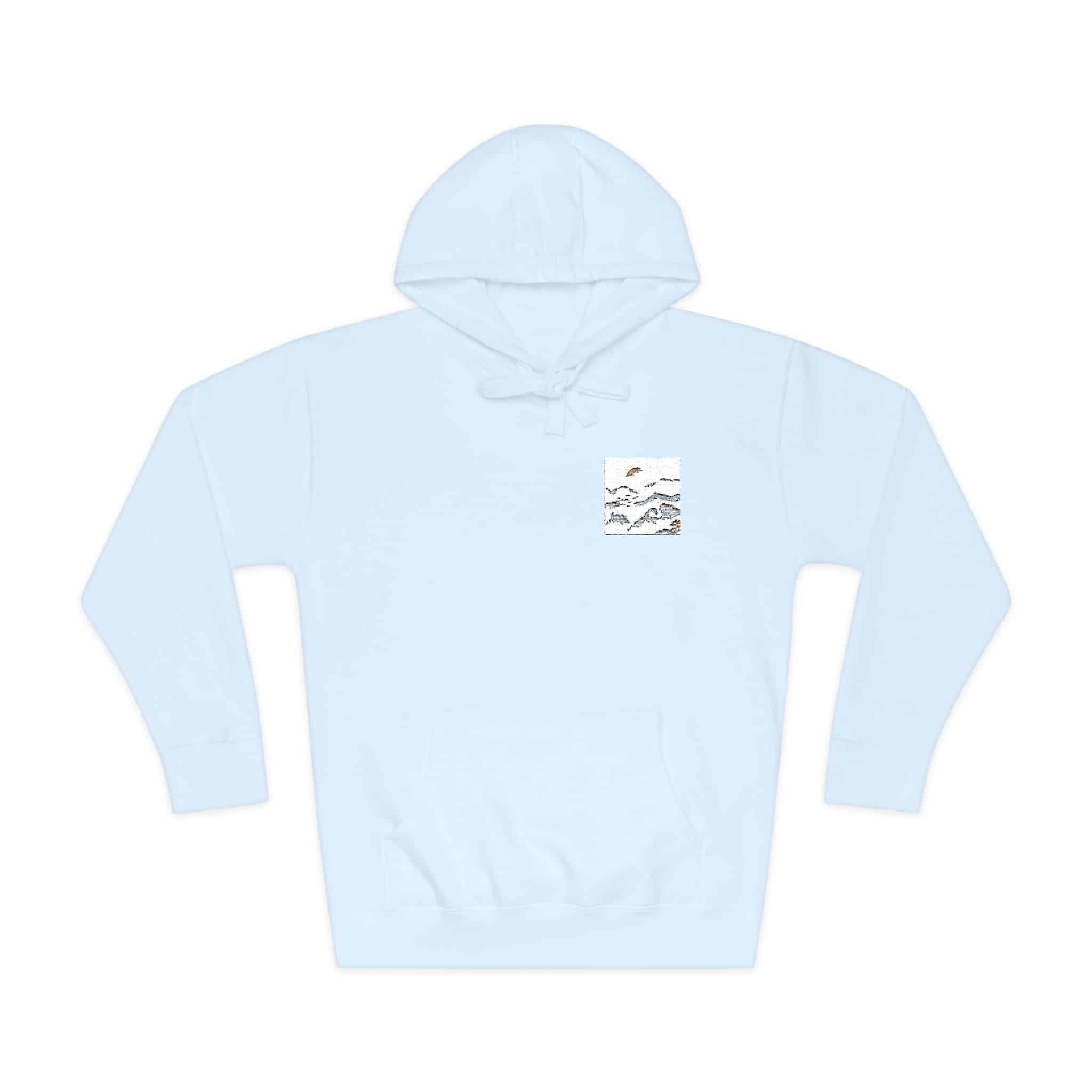 Watercolor Chinese Style Unisex Fleece Hoodie - Image 9