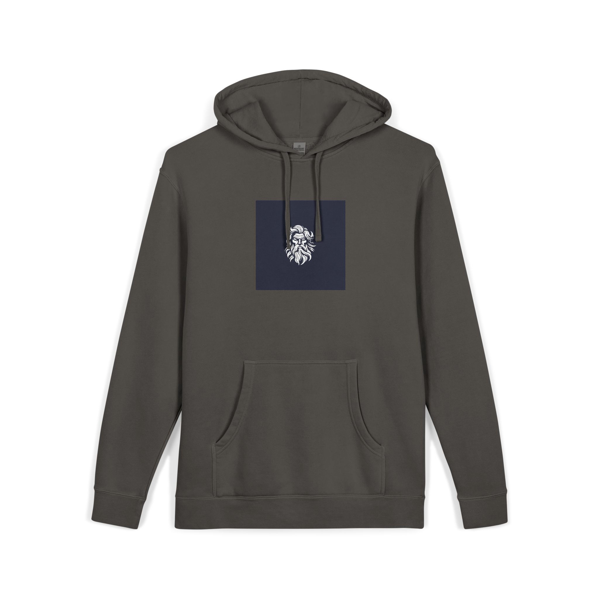 Zeus Logo Design Vector Illustration Unisex Pigment Dyed Hoodie Embroidery - Image 27