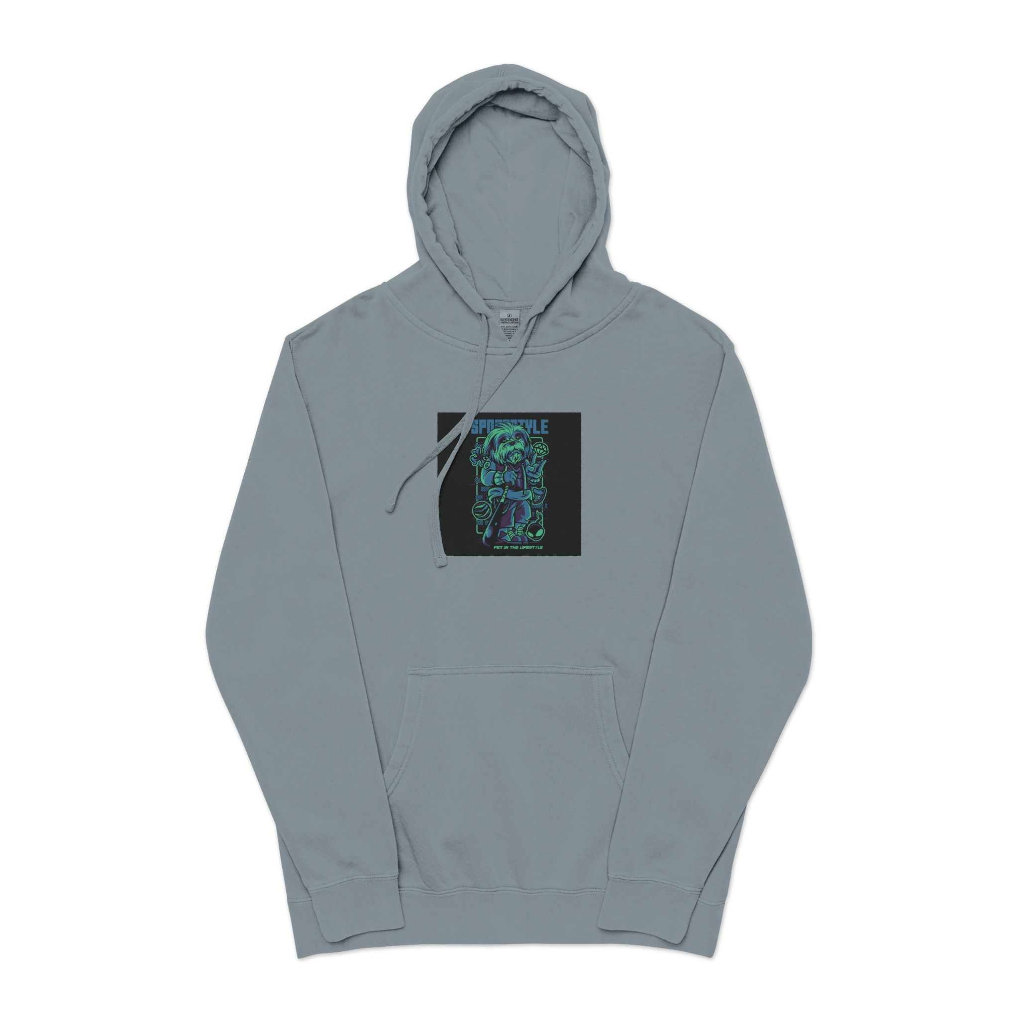 Sportstyle Unisex Pigment Dyed Hoodie Embroidery - Image 21