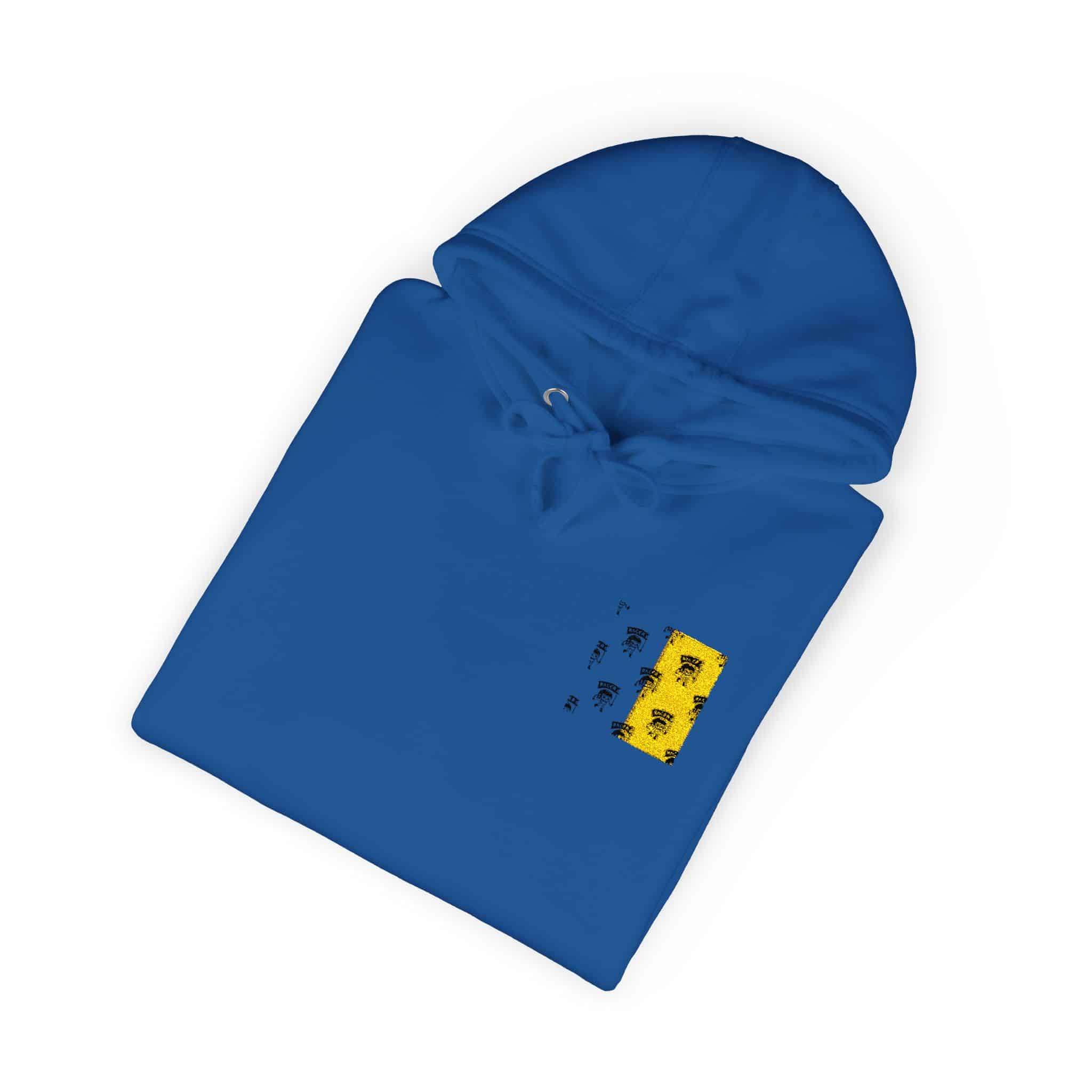 Rider Skull Holding Flag Seamless Pattern Background Illustration Unisex Fleece Hoodie - Image 20