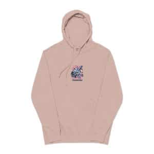 Wild Style Unisex Pigment Dyed Hoodie Embroidery