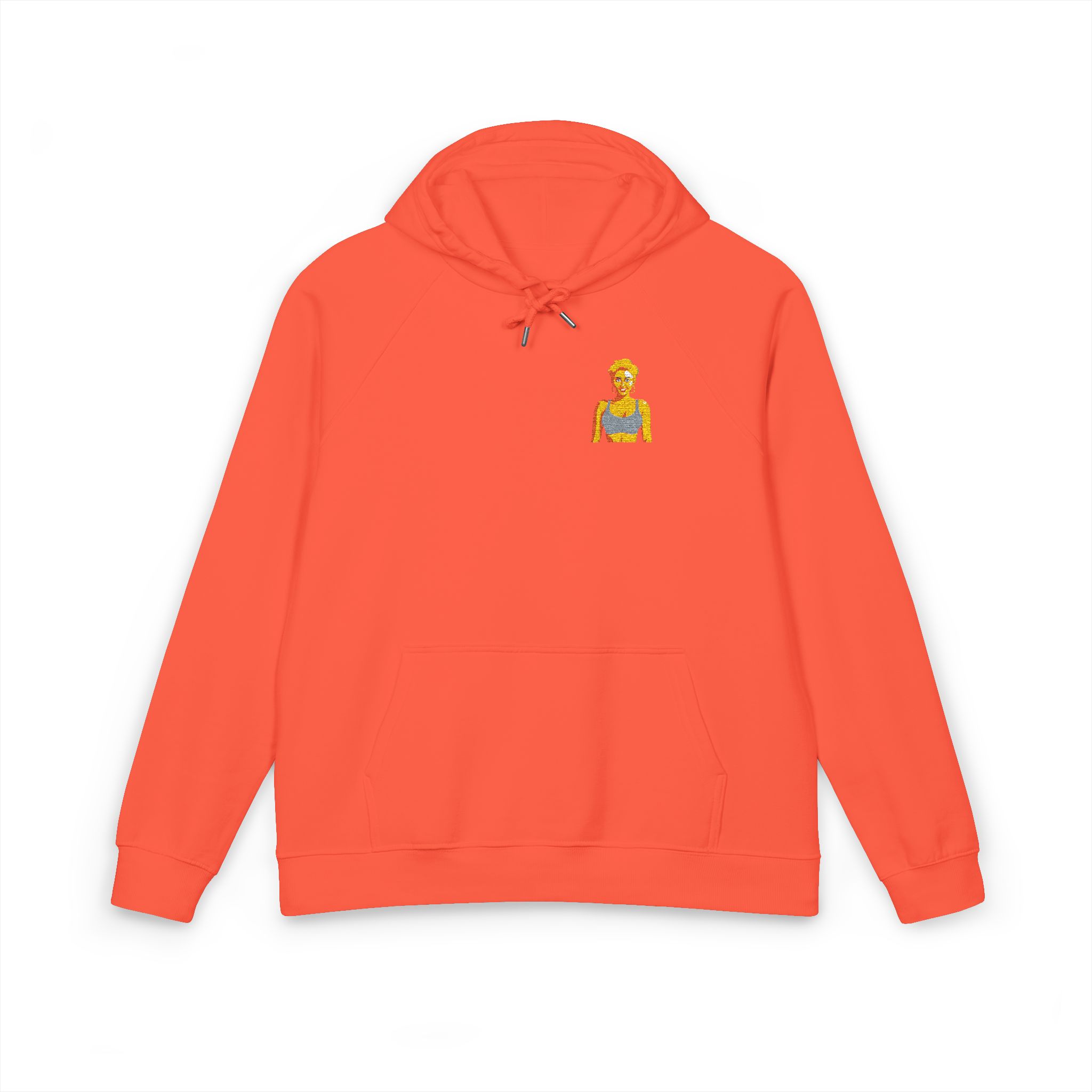 Sexy Girl (6) Unisex Eco Raglan Hoodie Embroidery - Image 5