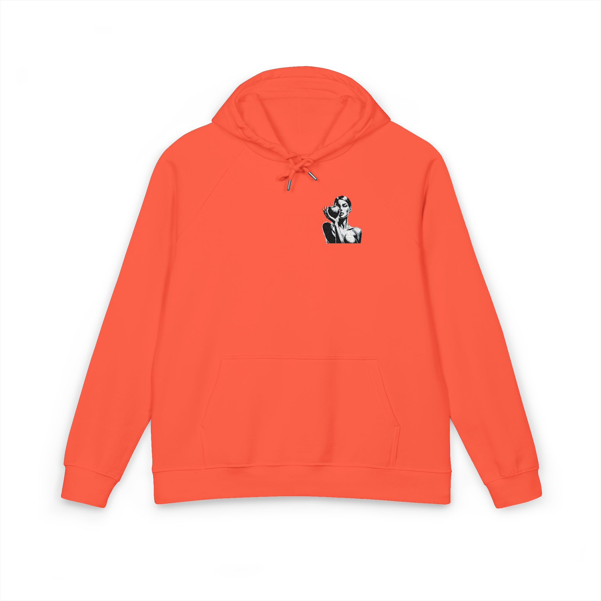 Woman Apple 181409 Unisex Eco Raglan Hoodie Embroidery - Image 5