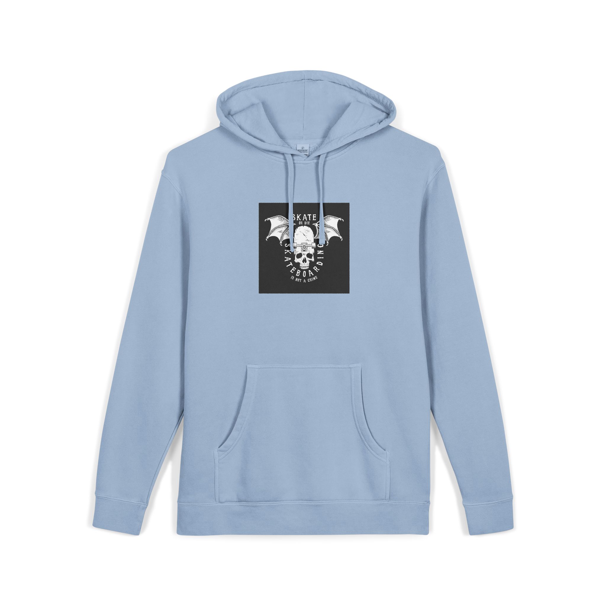 Vintage White Skateboarding Logo Unisex Pigment Dyed Hoodie Embroidery - Image 19