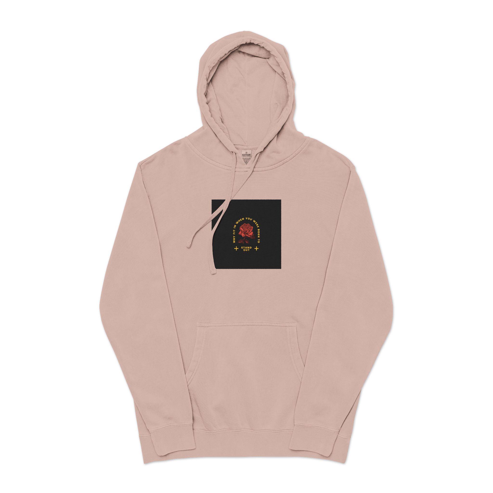 Stand Out Unisex Pigment Dyed Hoodie Embroidery