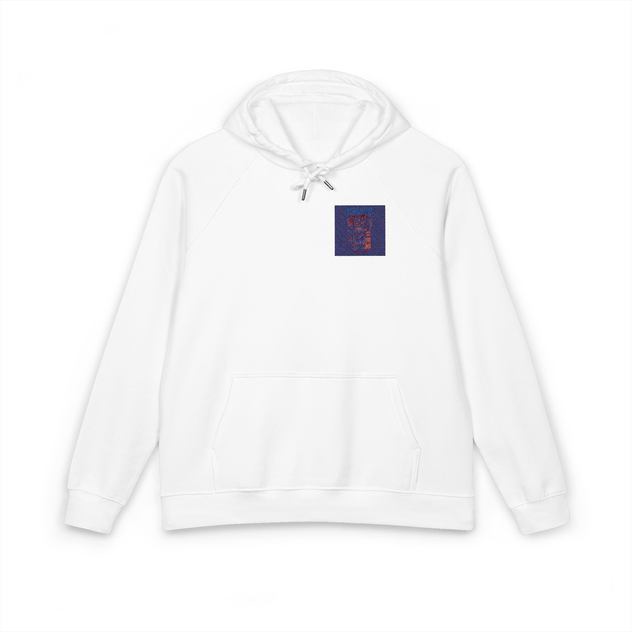 Voodoo People Black Unisex Eco Raglan Hoodie Embroidery