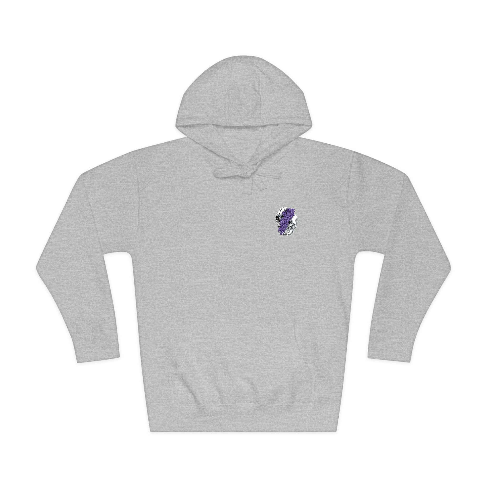 Ilustracion Floral Craneo Unisex Fleece Hoodie - Image 13