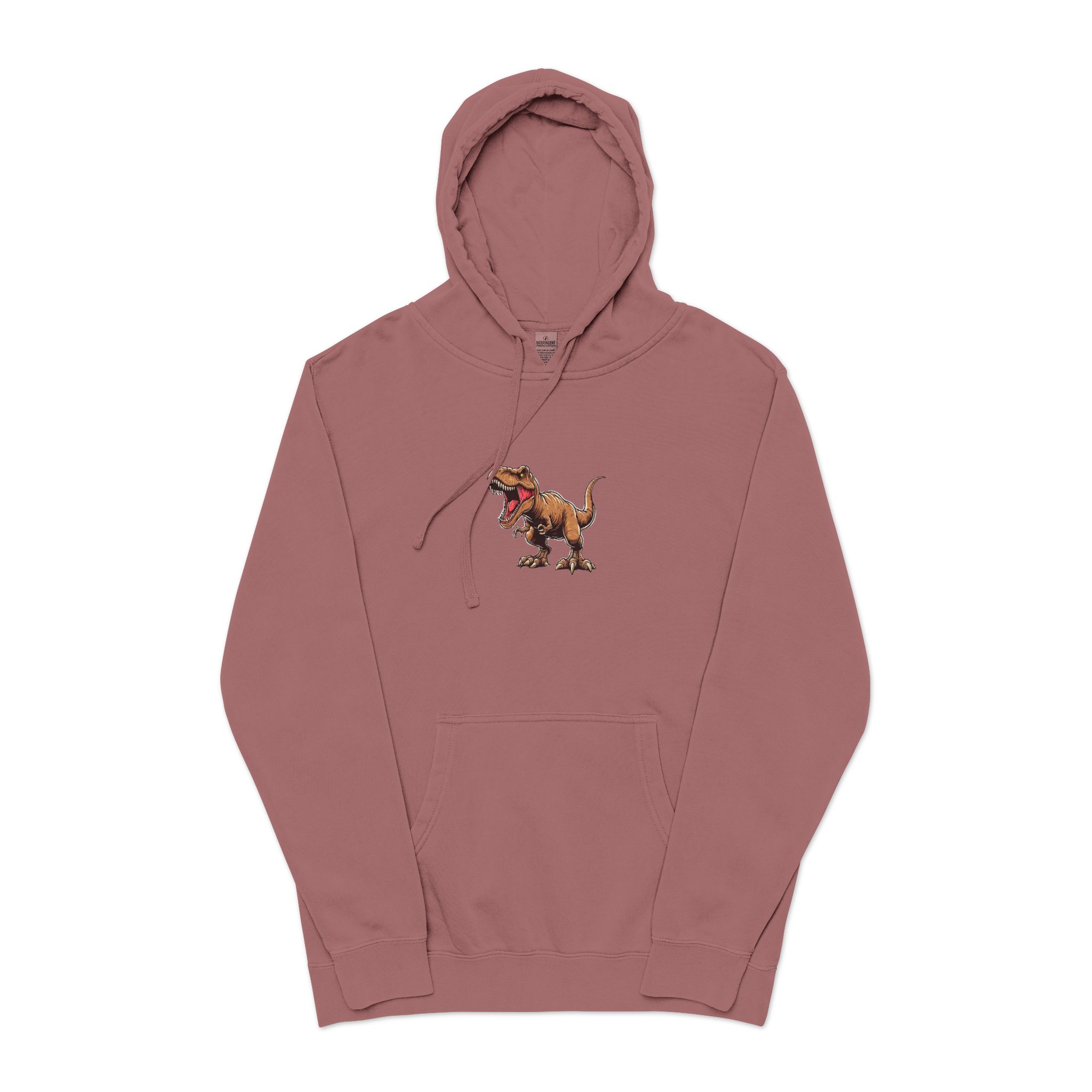 T Rex 1 Unisex Pigment Dyed Hoodie Embroidery - Image 29