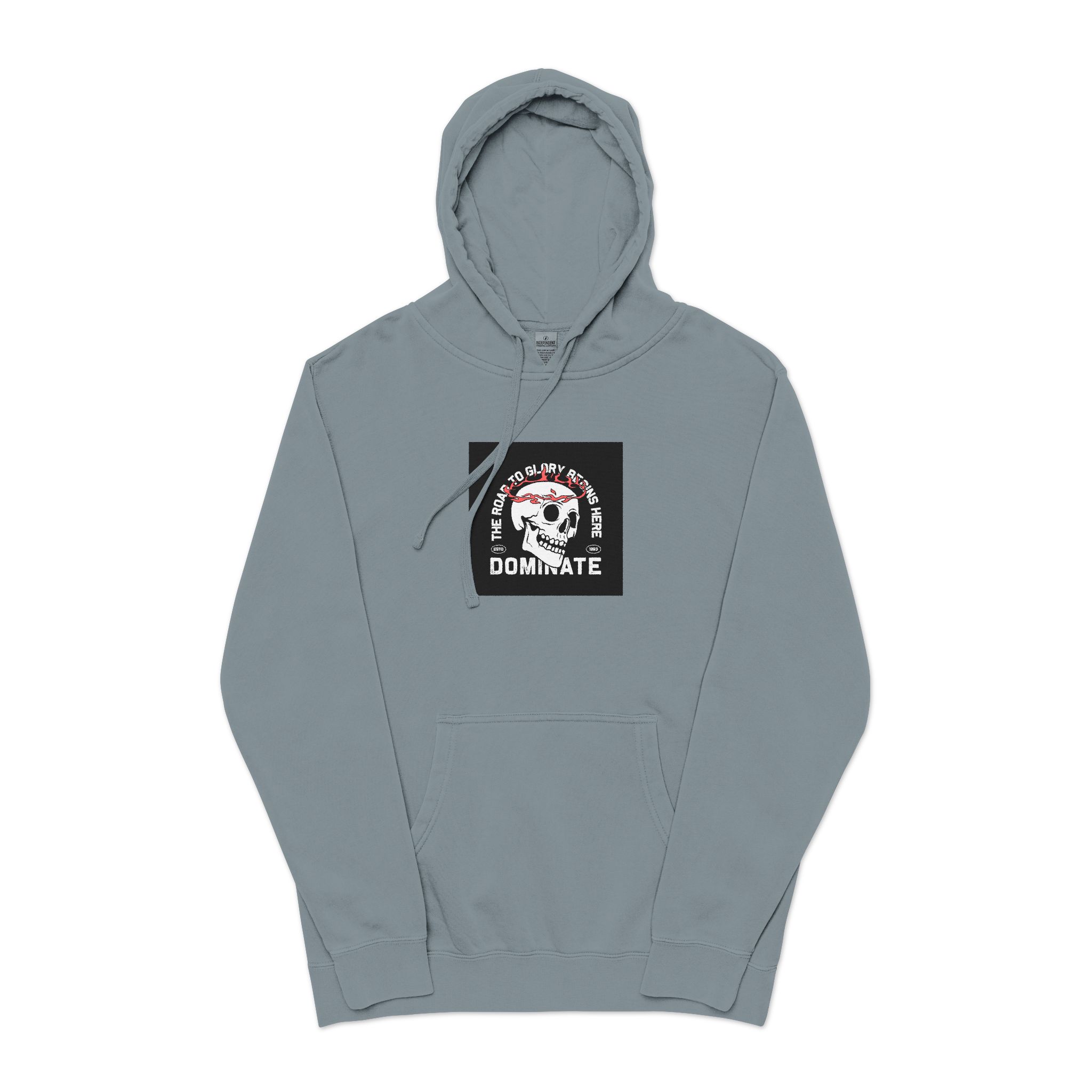 Streetwear Dark Skull Graphic Tshirt Design Vector Template Unisex Pigment Dyed Hoodie Embroidery - Image 21