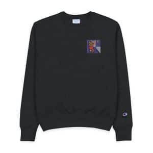 Bear Gangster Member Steals Money Mens Champion Crewneck Sweatshirt