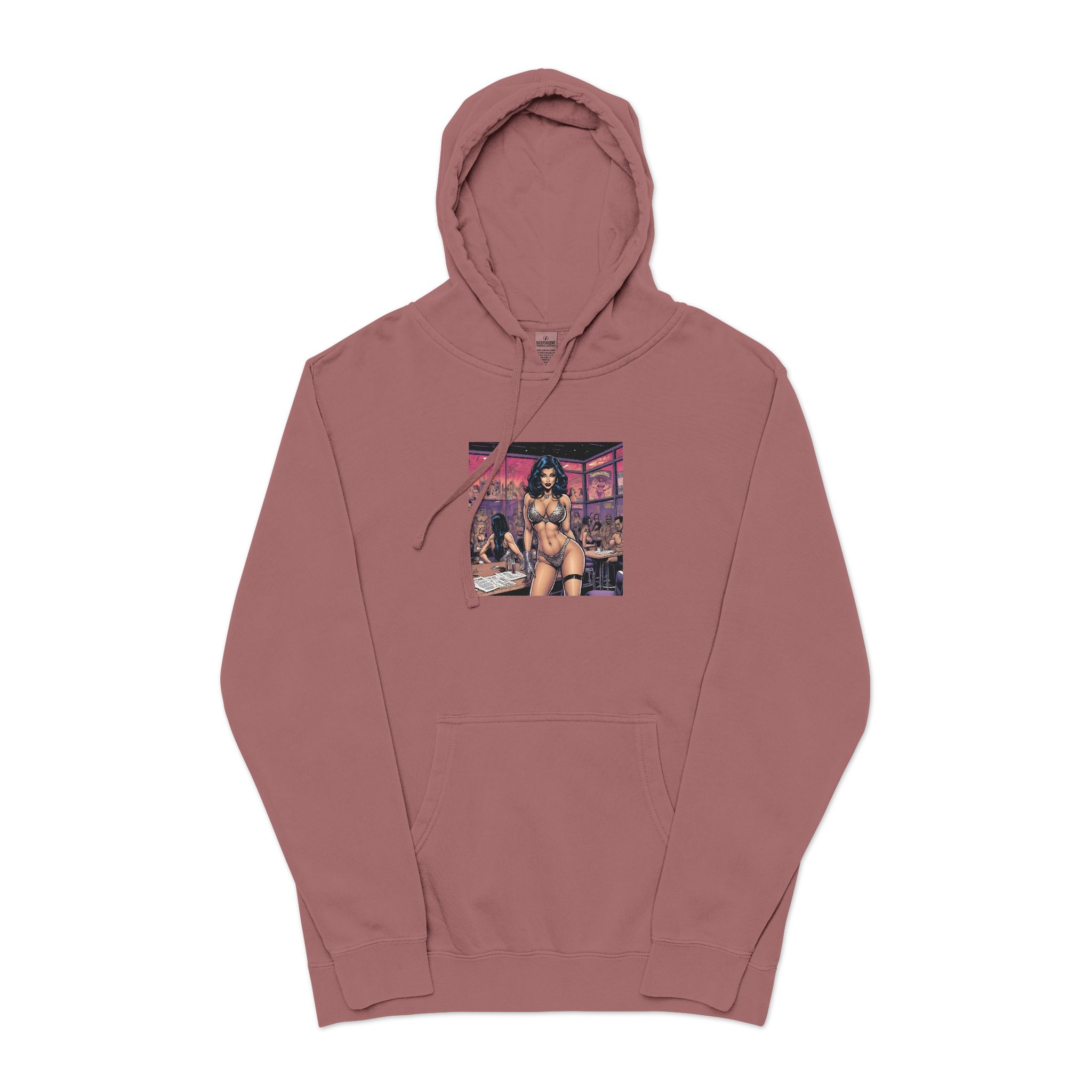 Sexy Woman 4 Unisex Pigment Dyed Hoodie Embroidery - Image 29