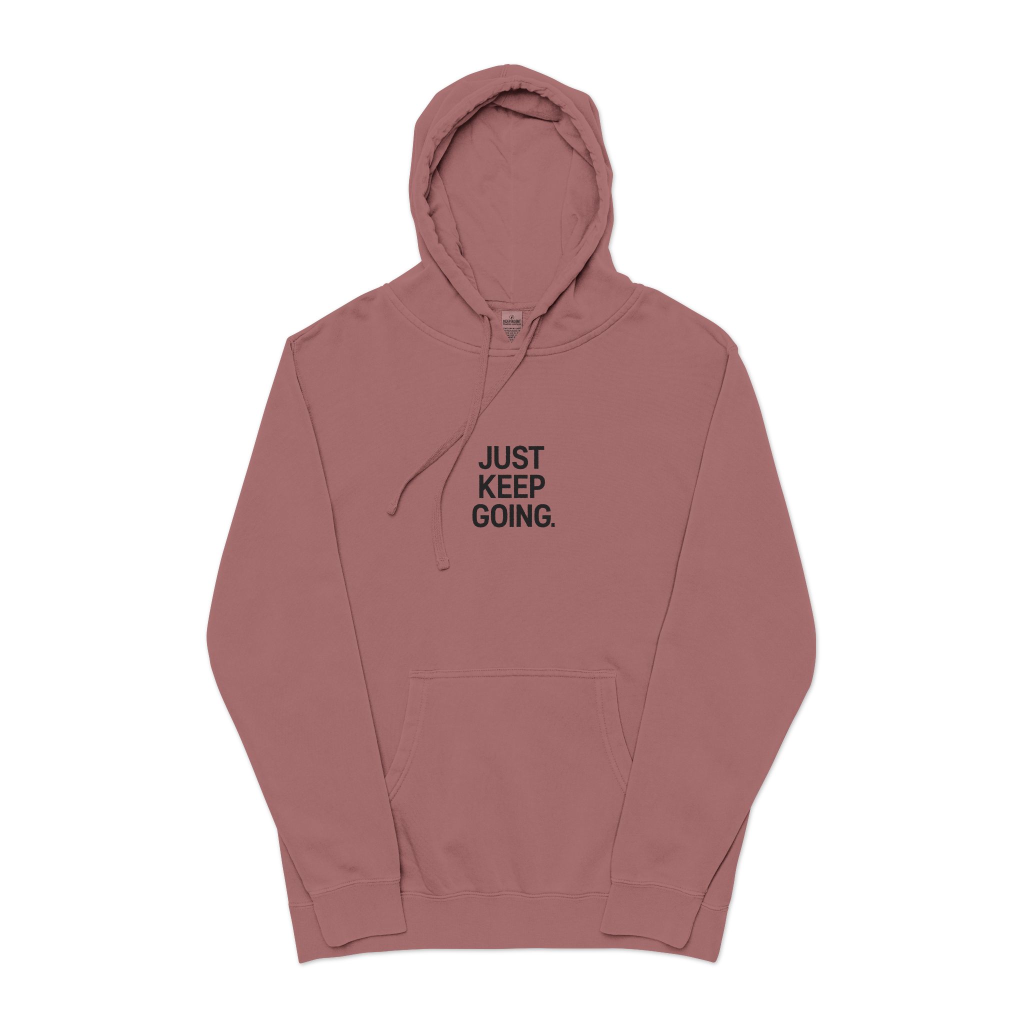 Typography Slogan Motivational Tshirt Design Copia Unisex Pigment Dyed Hoodie Embroidery - Image 29