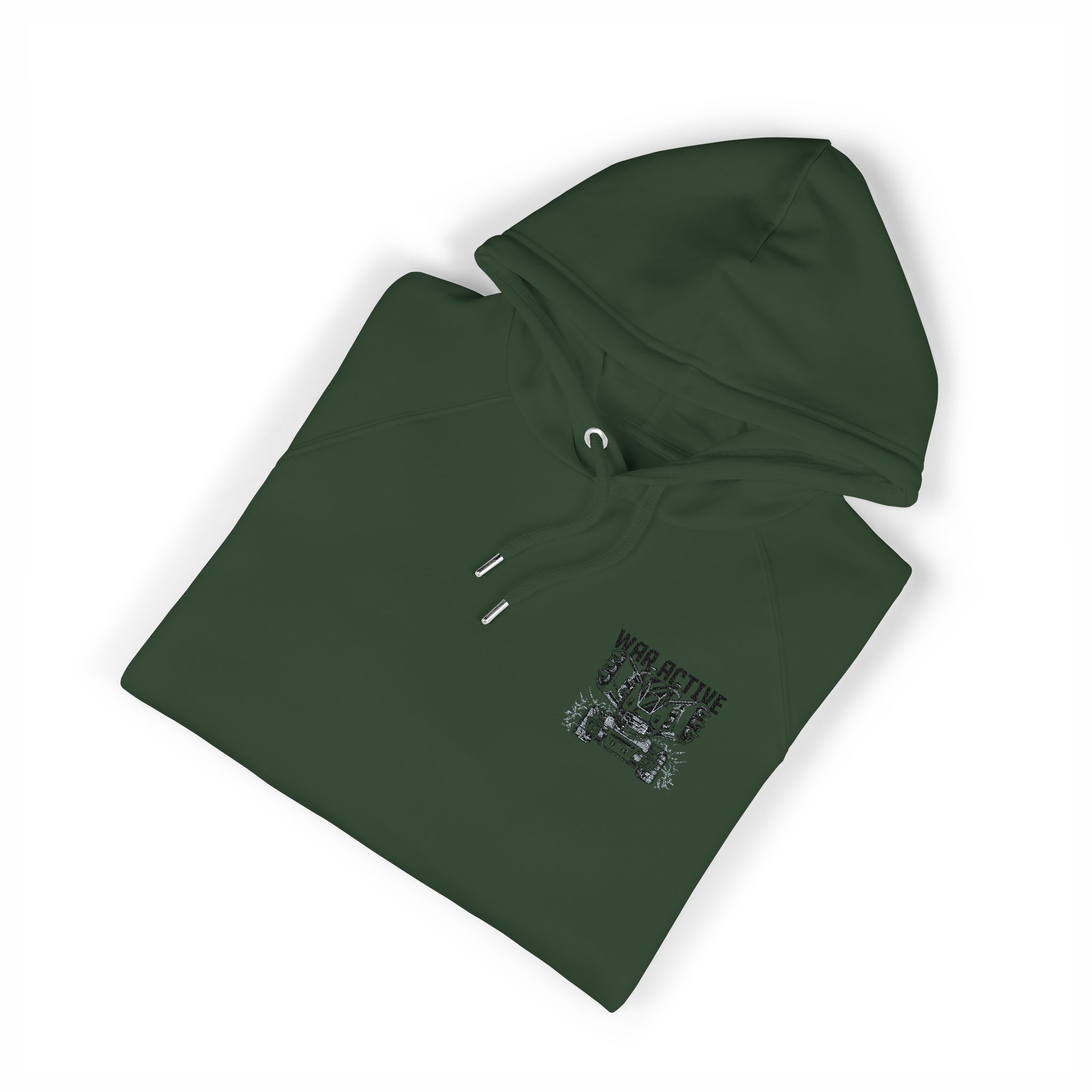 War Active 162515 Unisex Eco Raglan Hoodie Embroidery - Image 15